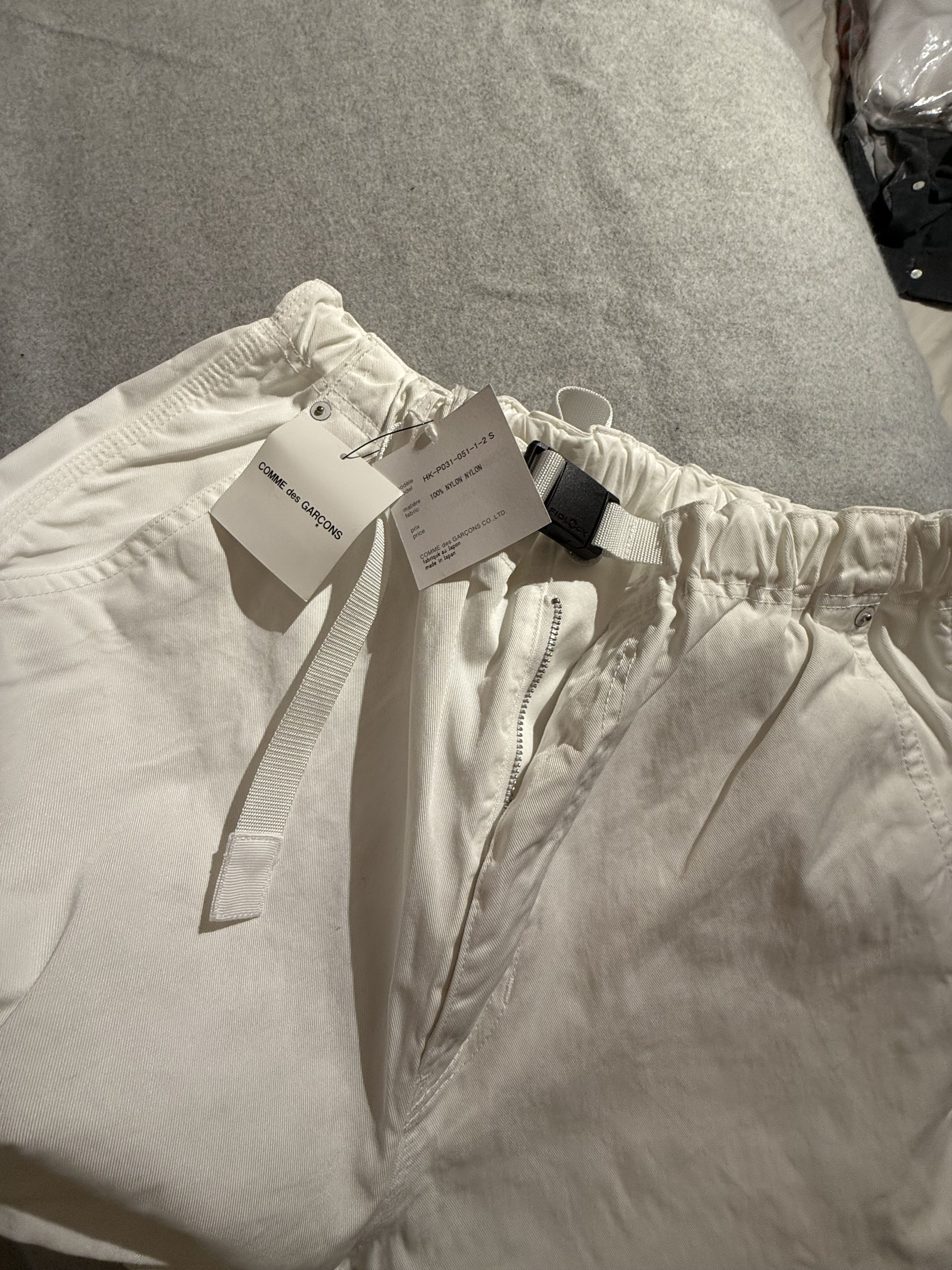 Comme des Garcons Homme Elastic casual pants in white Size US 29 - 2 Thumbnail