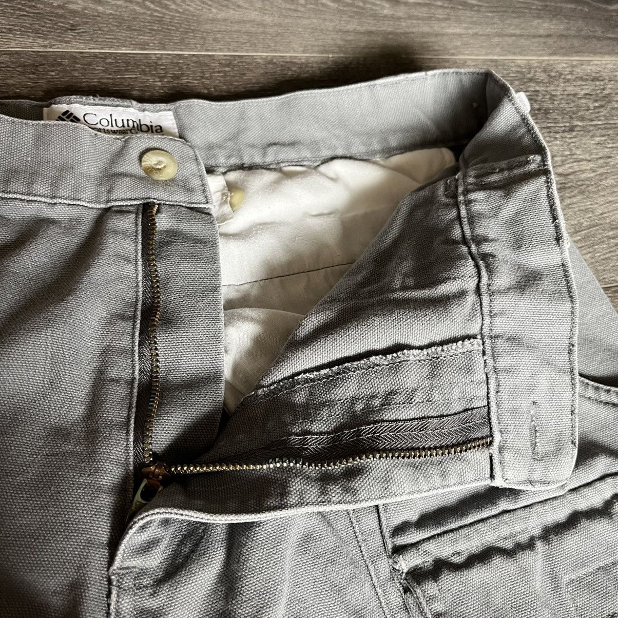 Columbia × Vintage Vintage 2000s Columbia Cargo Straight Fit Grey Pants 32x32 Size US 32 / EU 48 - 7 Thumbnail