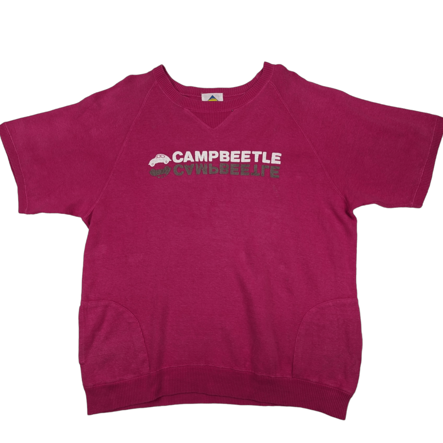 Japanese Brand Vintage 90's CAMPBEETLE Volkswagen Short Sleeve Jumper Size XL / US 12-14 / IT 48-50 - 2 Thumbnail