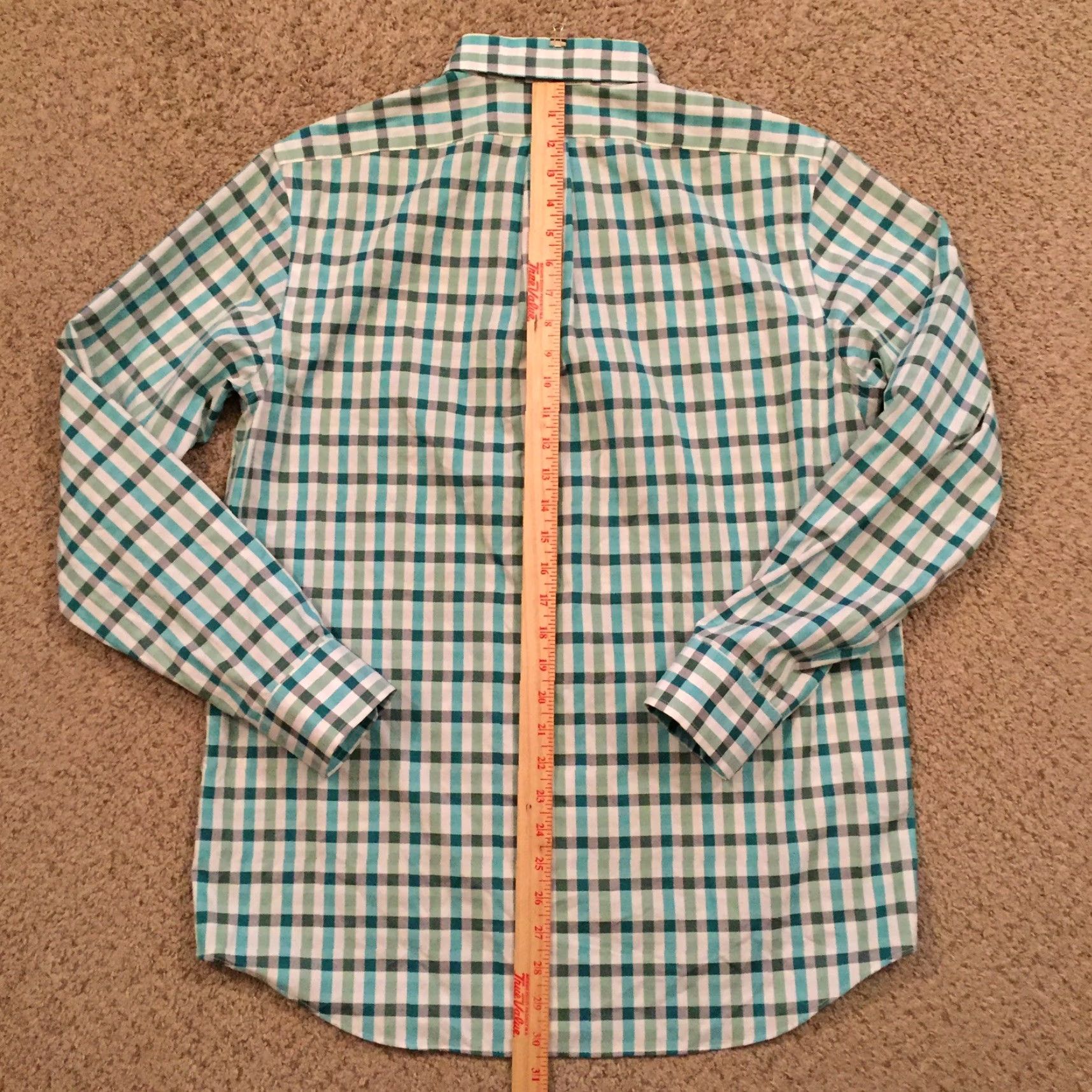 Banana Republic Banana Republic Shirt Mens Medium Green Plaid Long Sleeve Button Up Classic Fit Size US M / EU 48-50 / 2 - 6 Thumbnail