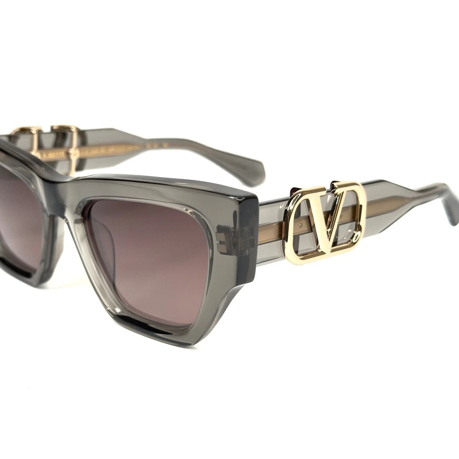 Valentino VALENTINO V-SETTE VLS166 Crystal Gray VLS 166C Sunglasses Size ONE SIZE - 4 Thumbnail