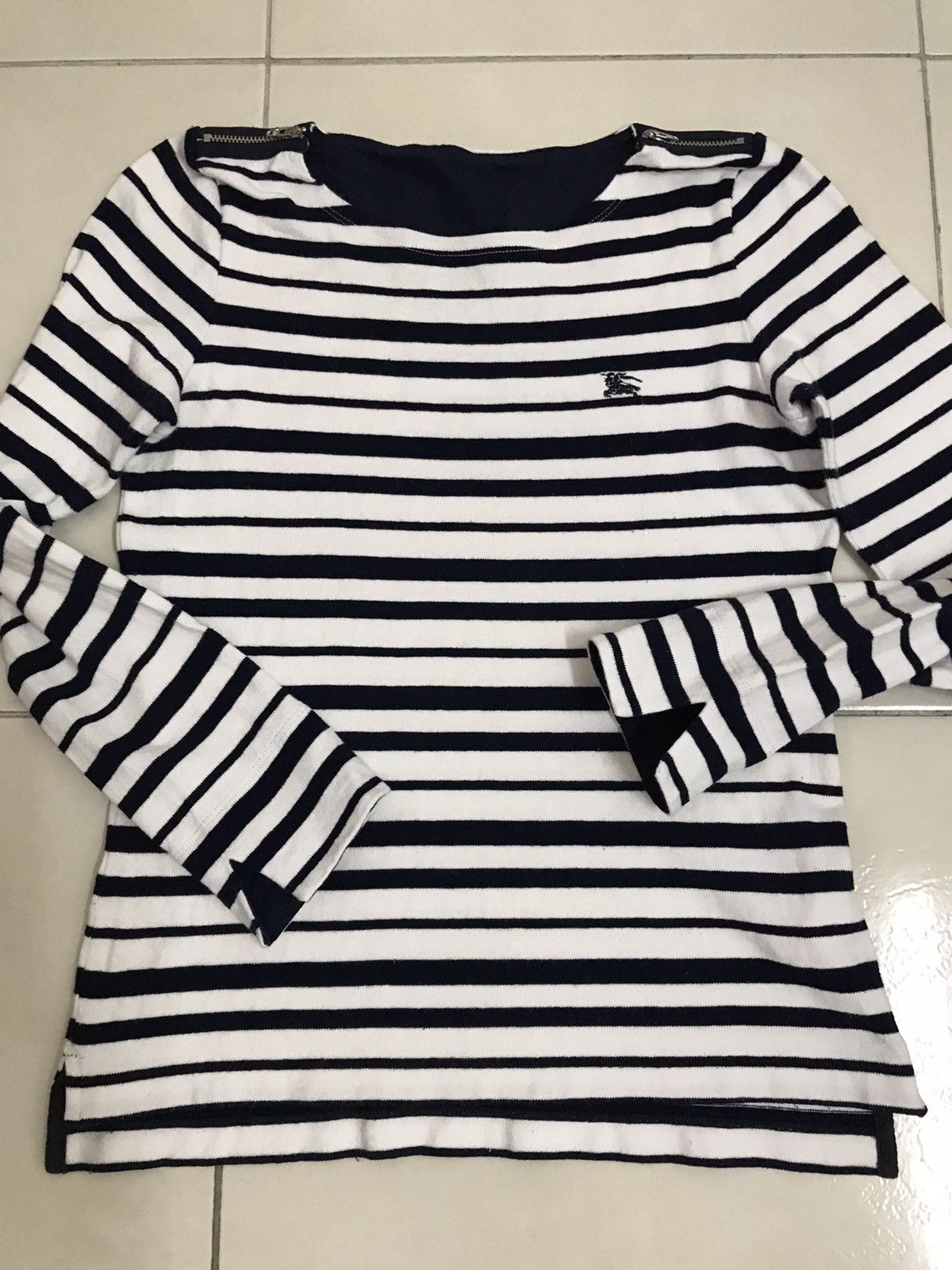 Burberry Burberry London Striped Tee Shirt Size S / US 4 / IT 40 - 6 Thumbnail