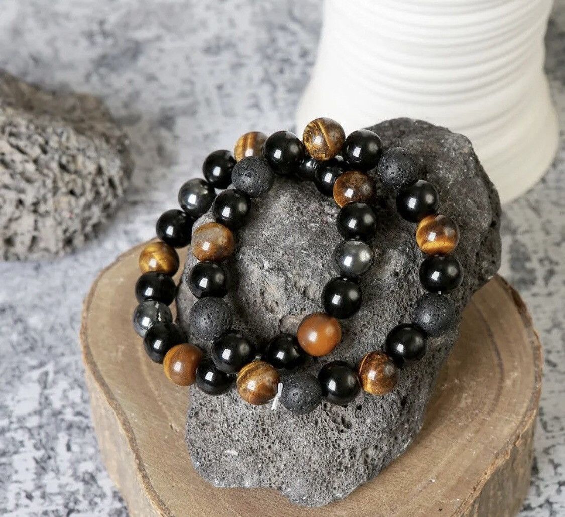 Other 2 Black Pieces Stone Bracelet Size ONE SIZE - 3 Thumbnail