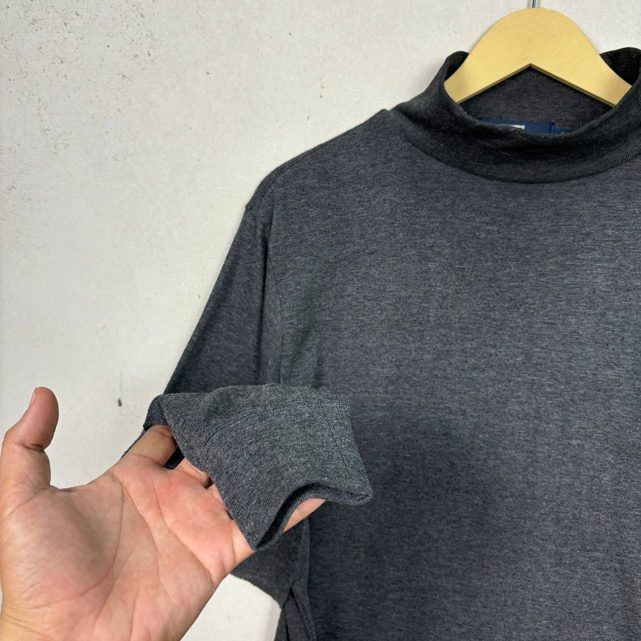Polo Ralph Lauren Vintage Polo Ralph Lauren Mock Neck Gray S 90s Y2K Knit Size US S / EU 44-46 / 1 - 8 Thumbnail