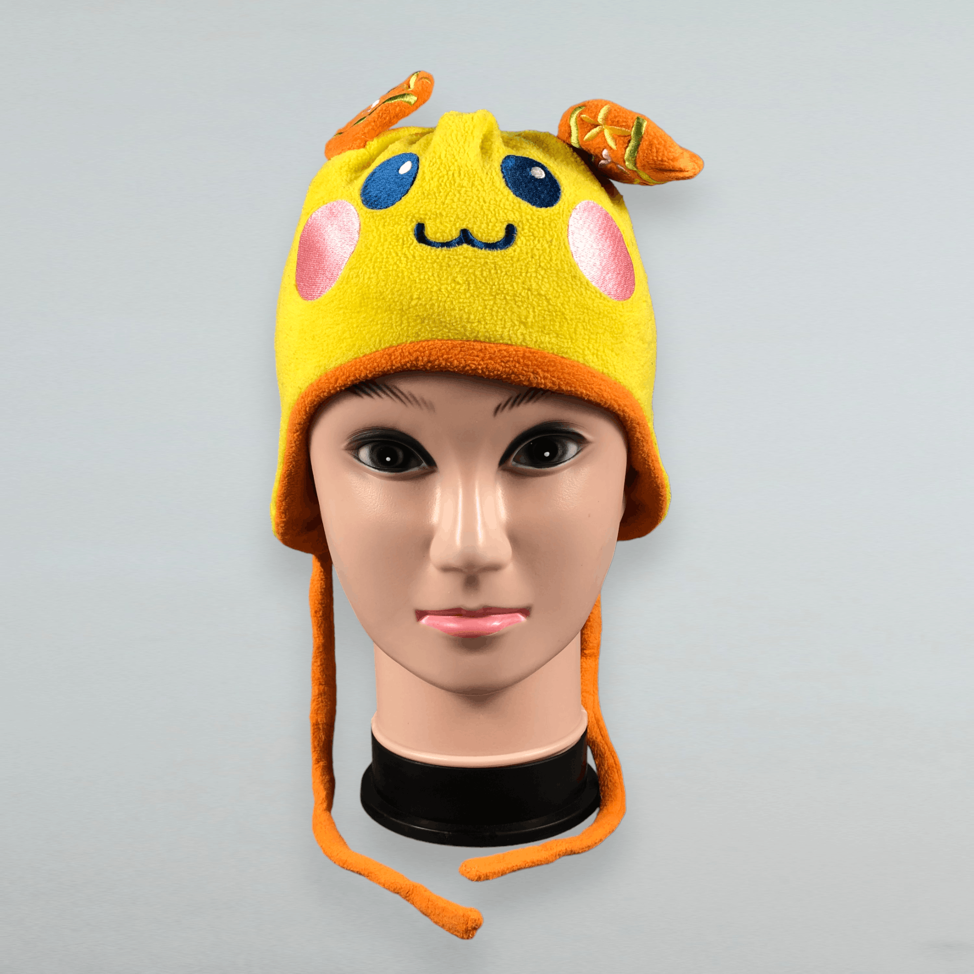 image of Pokemon Pikachu Child Ear Beanie Hat in Yellow, Men's