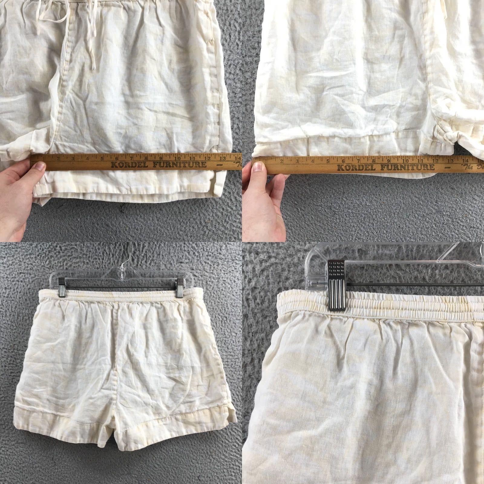 Banana Republic Banana Republic Linen Shorts Womens M Beige High Rise Drawstring Shirt? Size 32" / US 10 / IT 46 - 8 Thumbnail