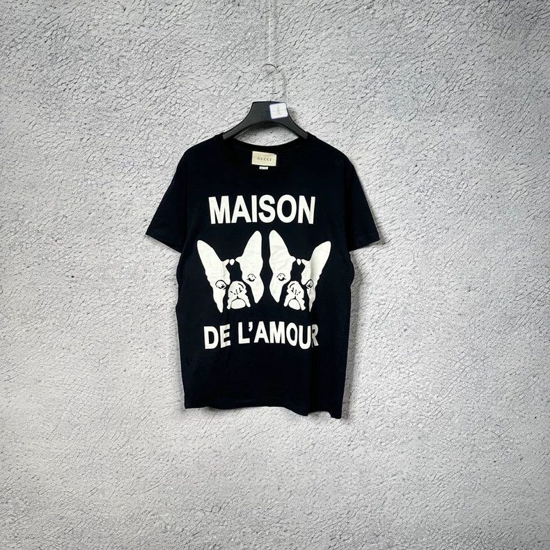 Gucci Gucci Black Animal Print Cotton T-shirt-dmc Size US M / EU 48-50 / 2 - 1 Thumbnail