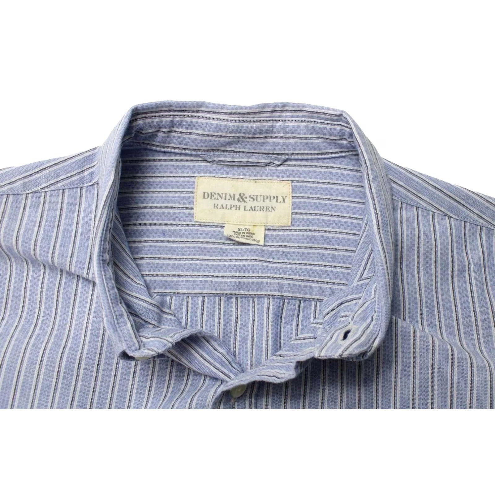Ralph Lauren Ralph Lauren Denim & Supply Shirt Men's XL Button-Down Pinstriped Pocket Size US XL / EU 56 / 4 - 4 Thumbnail