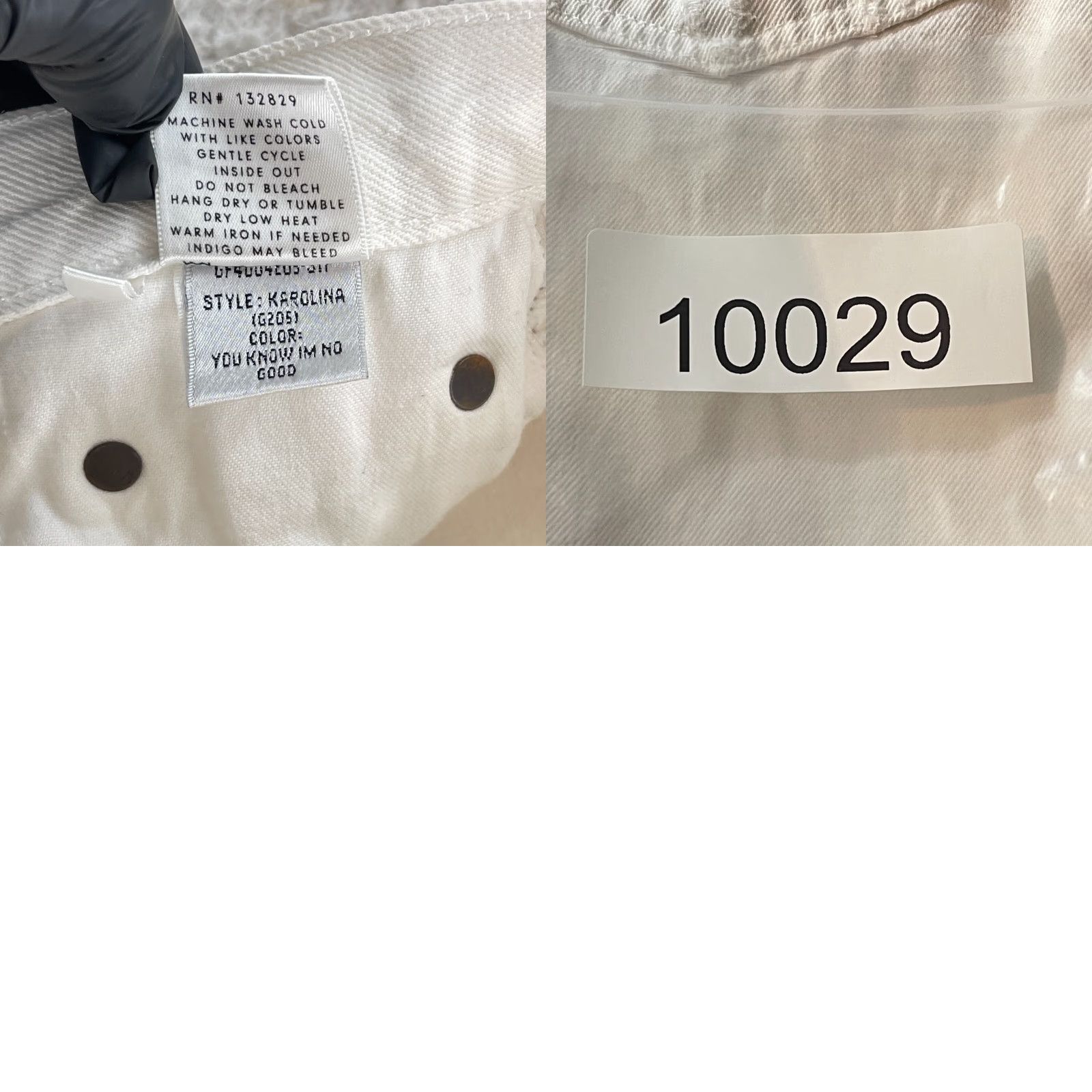 GRLFRND GRLFRND Jeans Womens Size 27 White Denim Skinny Distressed Mid-Rise Casual Pants Womens Size 27" / US 4 / IT 40 - 11 Thumbnail
