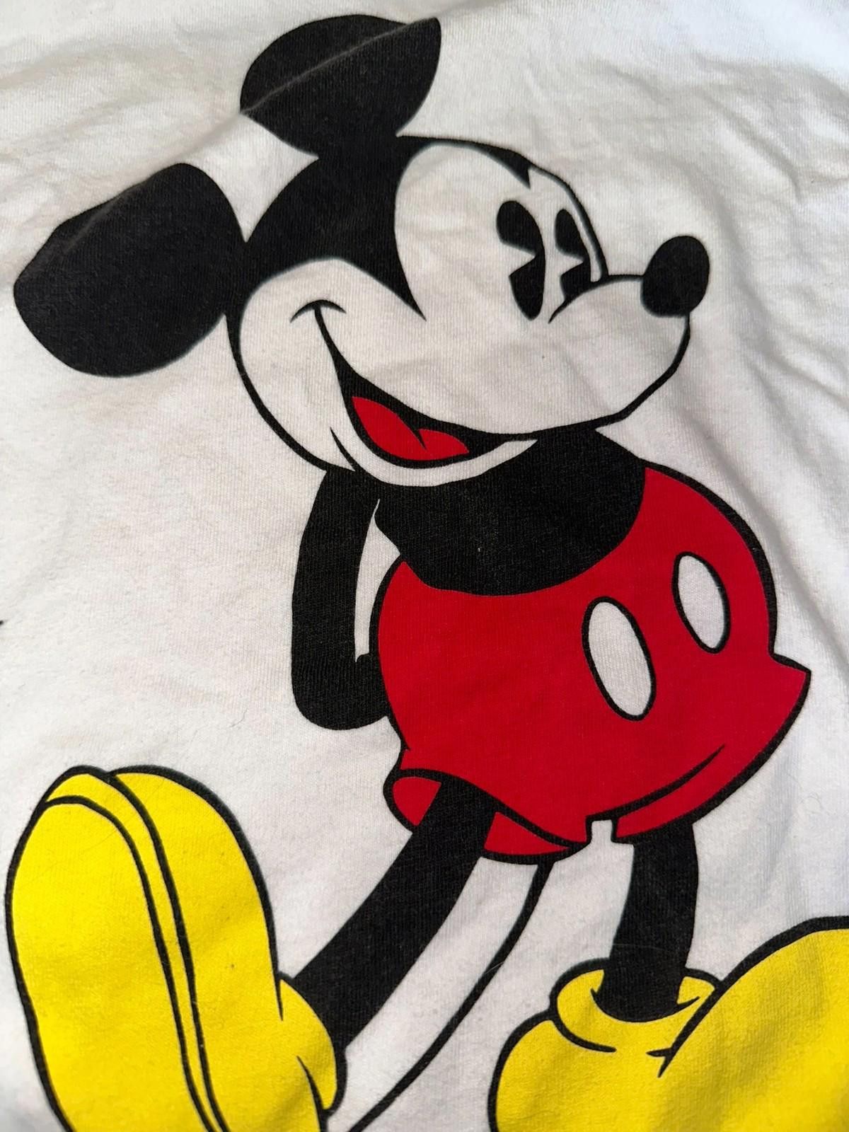 Disney Vintage Style Mickey Tee Large-Long Sleeve Size L / US 10 / IT 46 - 3 Thumbnail