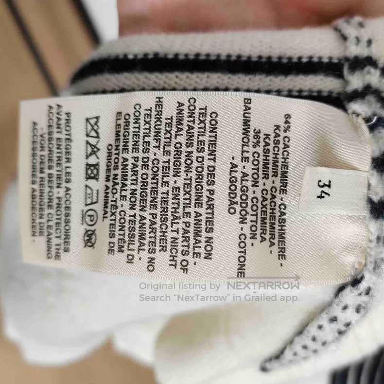 Hermes Hermes Black and White Pig Nose扣 Long Cardigan Jacket Size XXS / US 00 / IT 34 - 4 Thumbnail