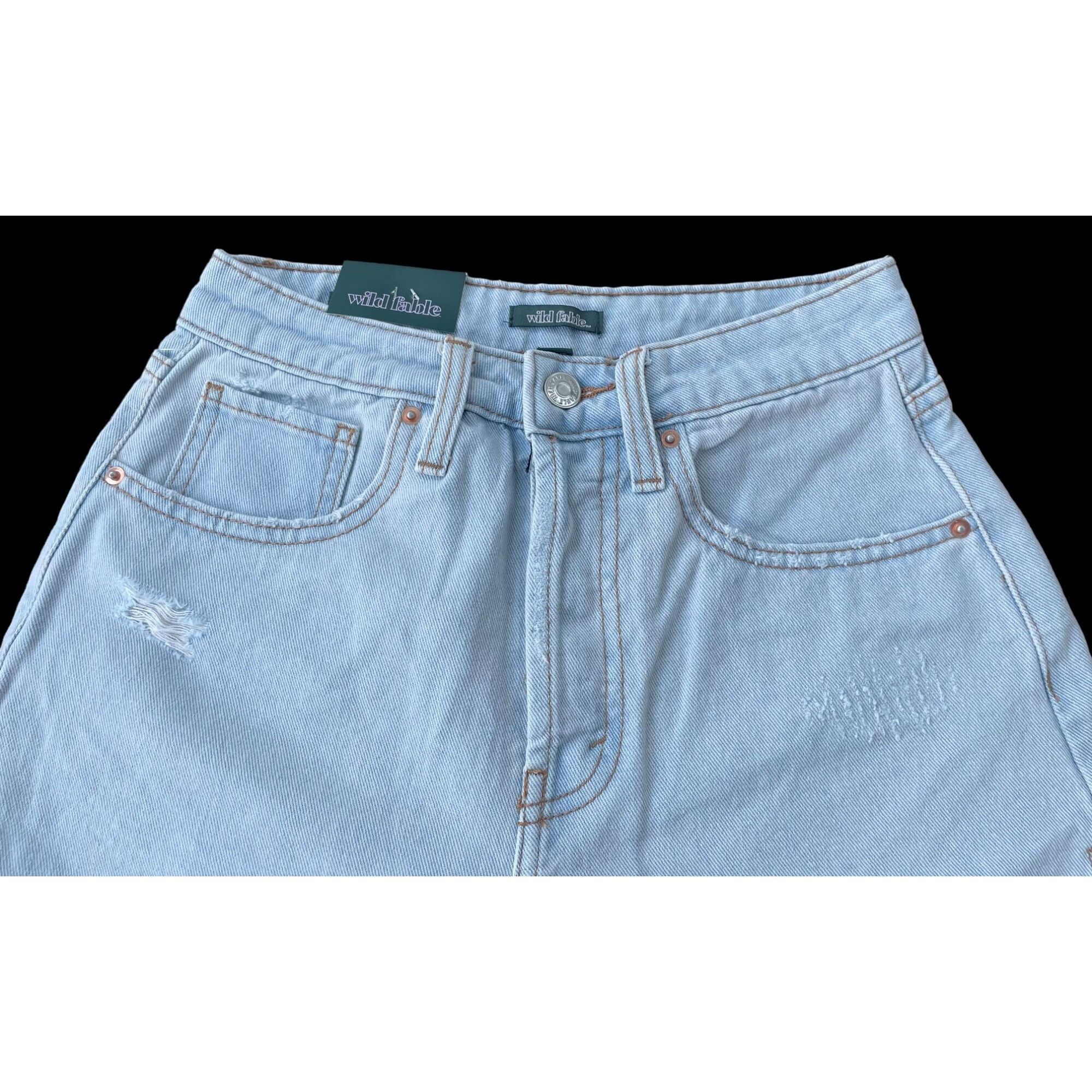 Other Wild Fable - Women's High-Rise Cutoff Short - Light Blue - 0 Size 24" / US 00 / IT 34 - 9 Thumbnail