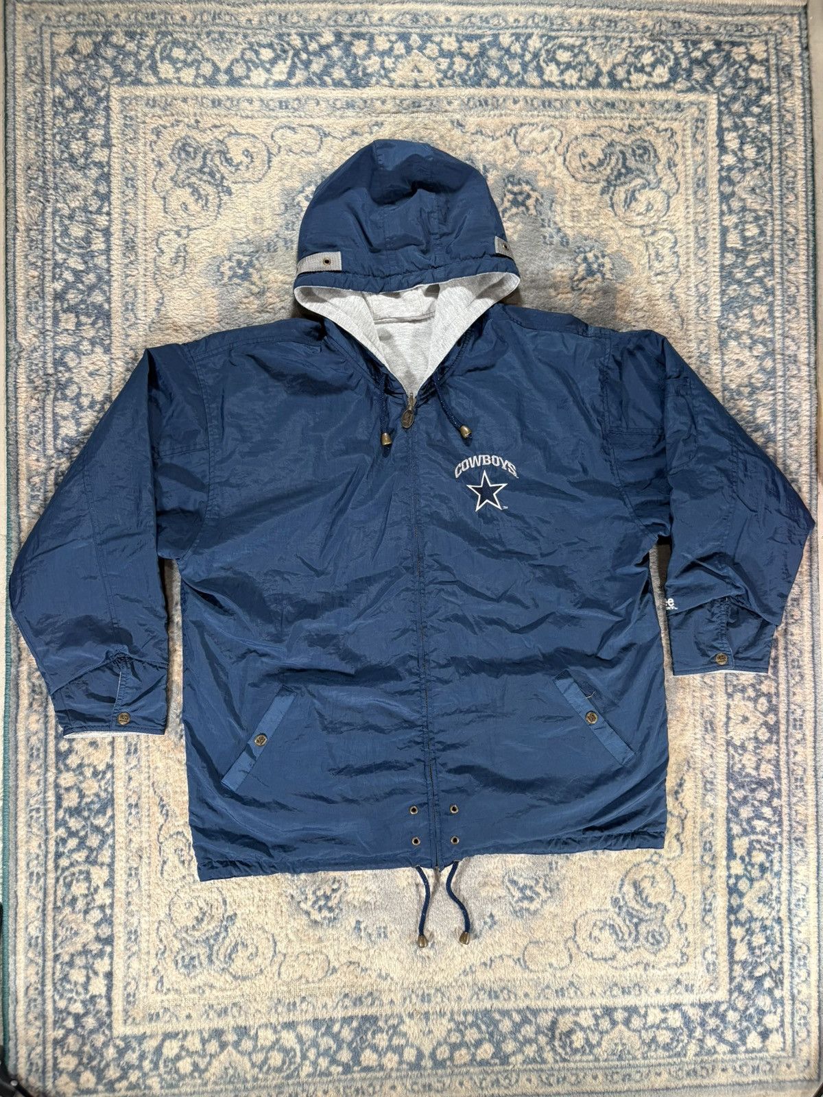 Nutmeg 1996 Lee Sports x Nutmeg x Cowboys Reversible Jacket Size US XL / EU 56 / 4 - 4 Thumbnail