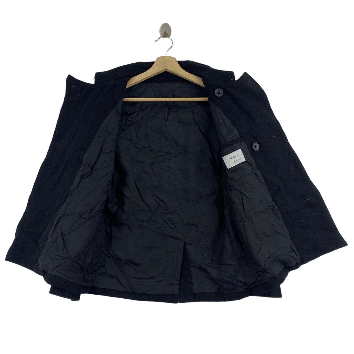 Japanese Brand STUDIOUS Japanese Brand Wool Black Coat Size US S / EU 44-46 / 1 - 3 Thumbnail