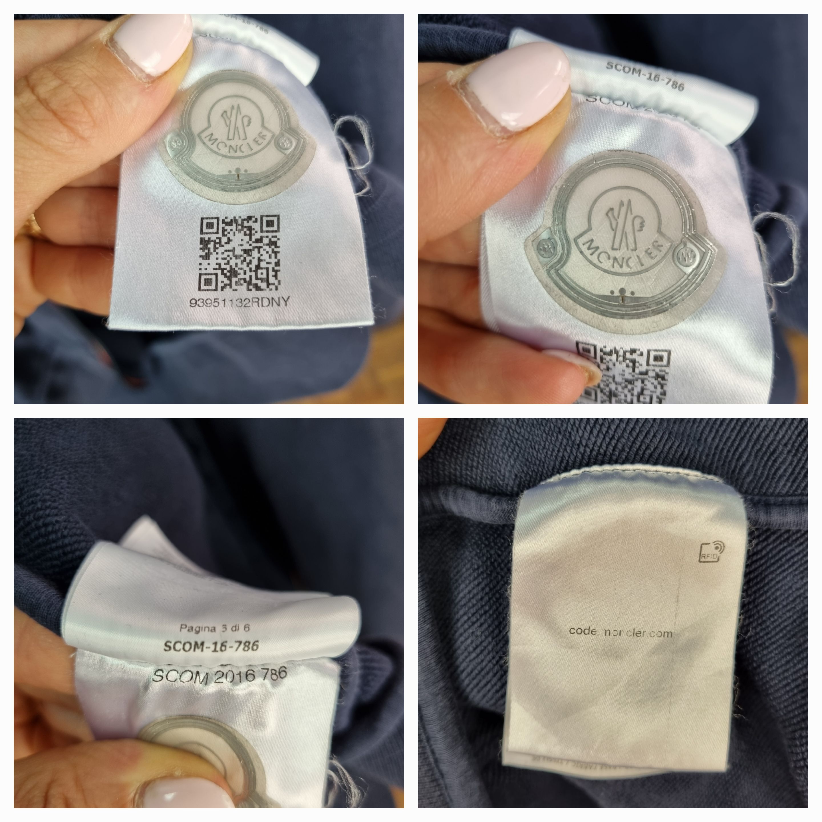 Moncler × Vintage Faded Moncler Knitted Zip Up Hoodie Size US M / EU 48-50 / 2 - 17 Thumbnail