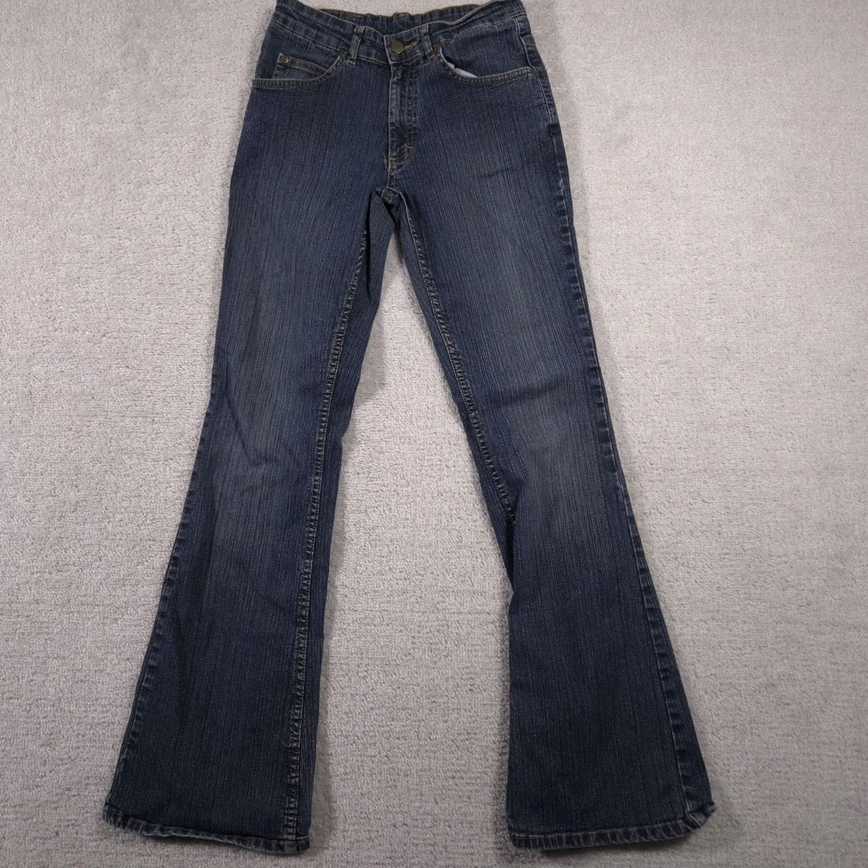 Lee Lee Jeans Womens Bootcut Denim Blue Medium Wash 28x33 5-Pocket Zip Fly Regular Waist 31Inseam Size 28" / US 6 / IT 42 - 2 Thumbnail