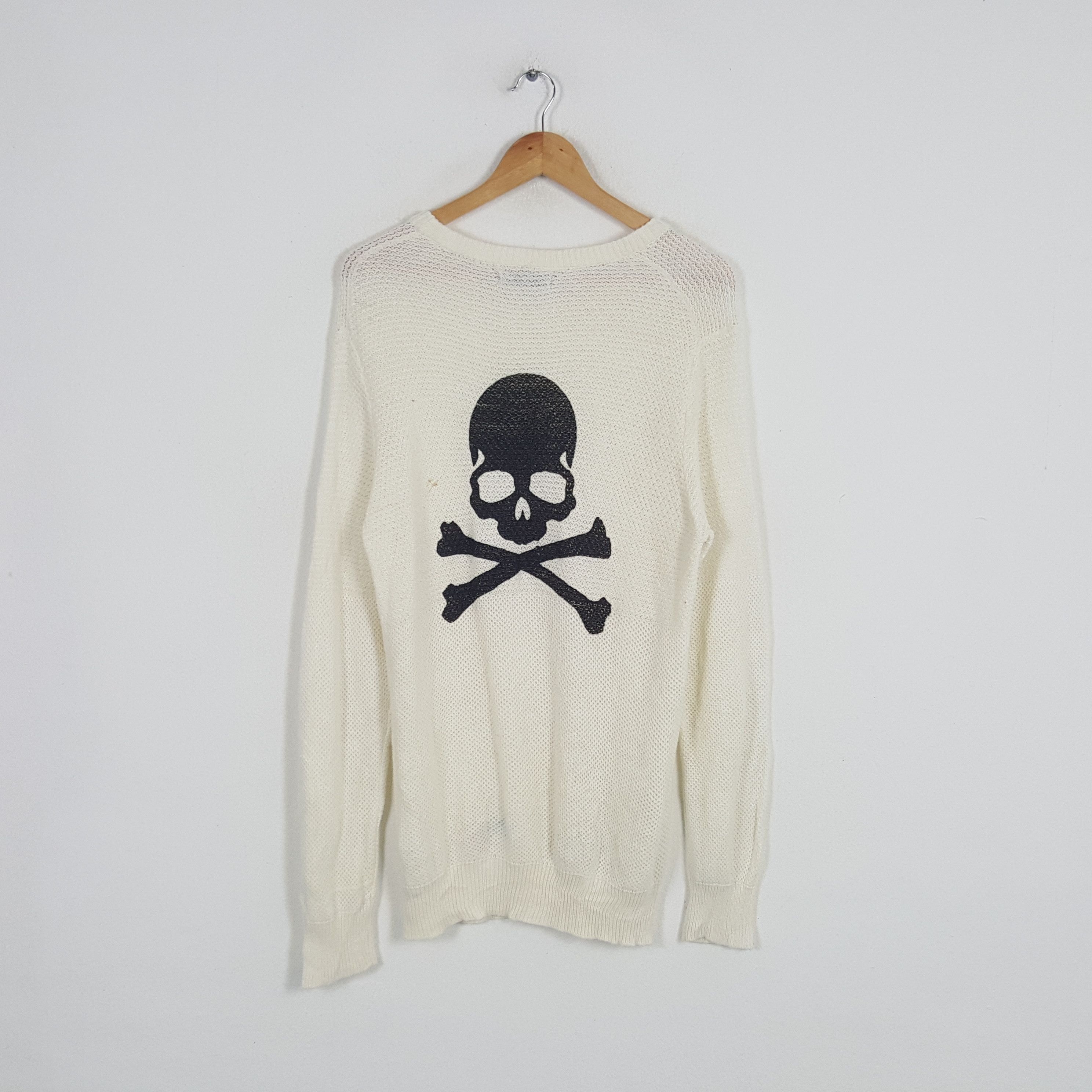 Japanese Brand × Vintage Vintage PHOSQUIA Skull Japanese Punk Custom Logo Knitwear Size US S / EU 44-46 / 1 - 1 Thumbnail