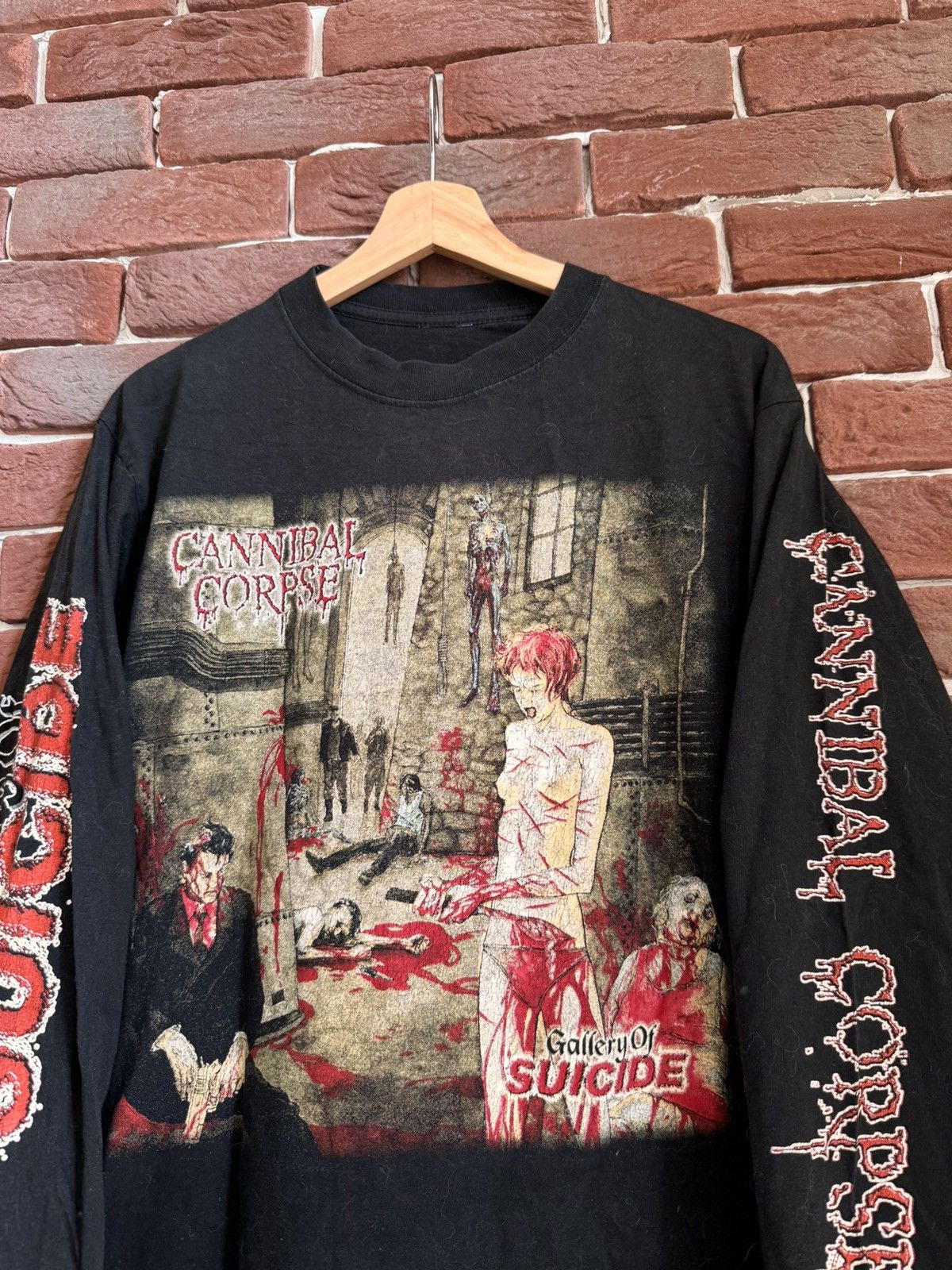 Band Tees Rare 90s Cannibal Corpse Gallery Death Metal Band Tee L Size US M / EU 48-50 / 2 - 3 Thumbnail