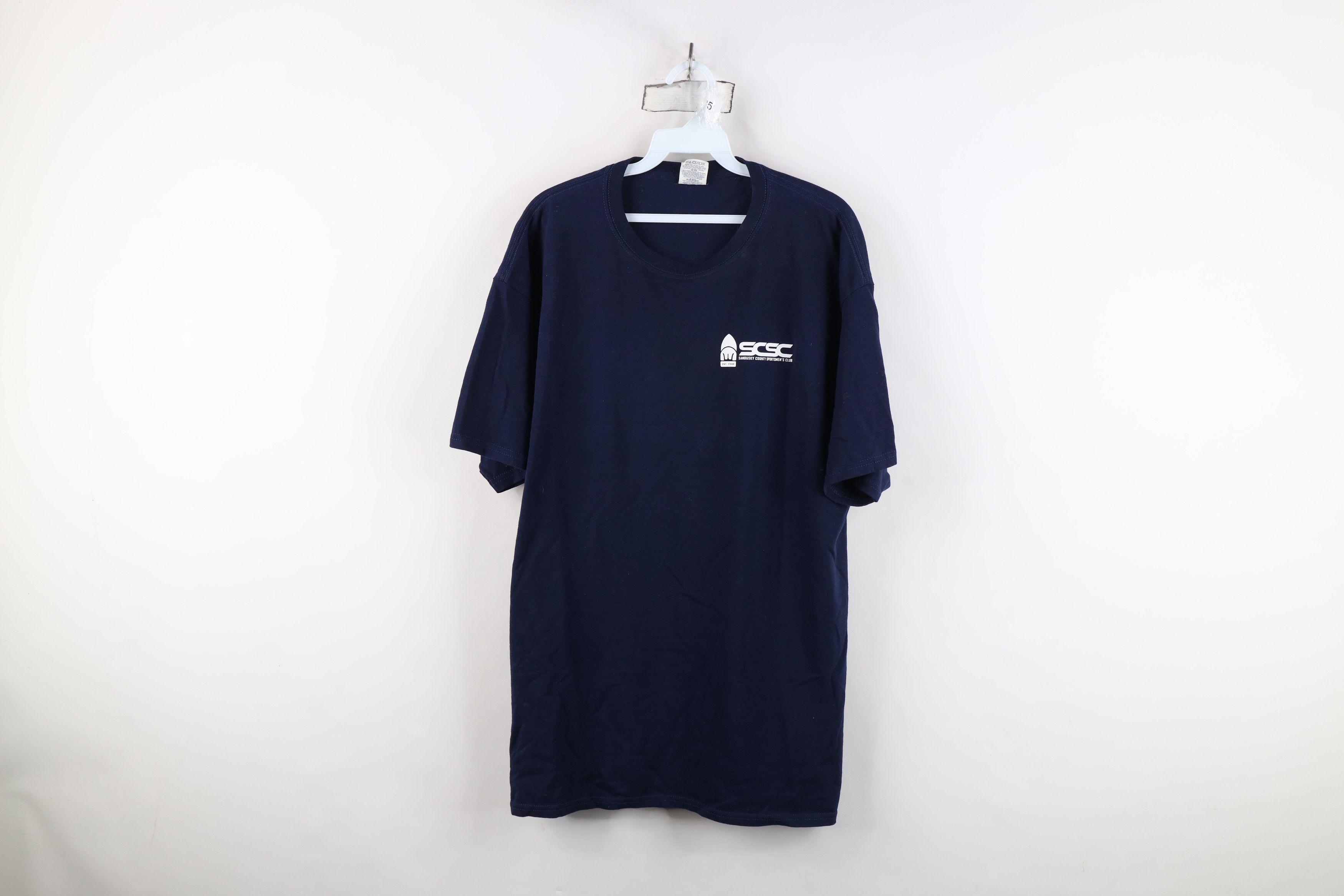 Vintage Vintage Country Sportsmens Club Hunting T-Shirt Blue Size US XL / EU 56 / 4 - 1 Thumbnail