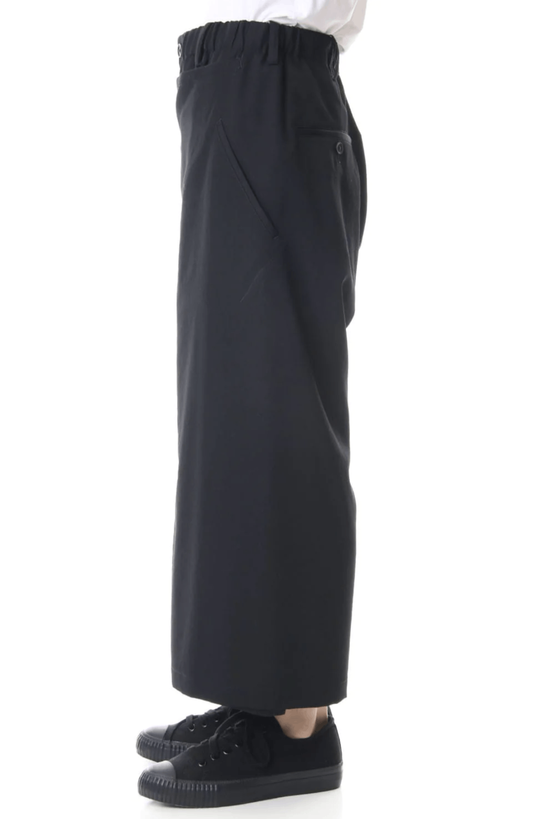Yohji Yamamoto Pour Homme- W/Gabardine Slim Wrap Pants