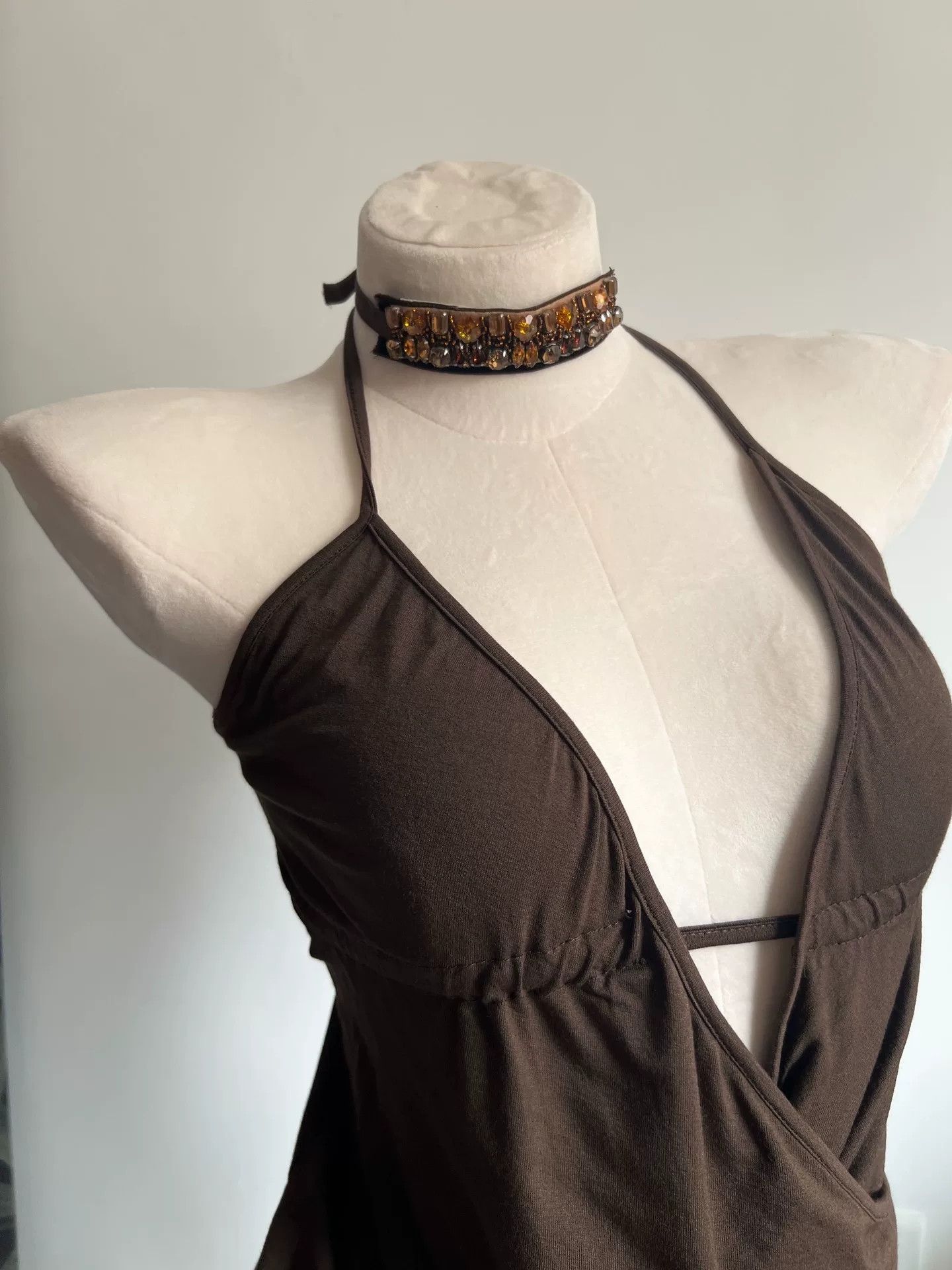 Prada Prada Vintage Amber Velvet Choker Size ONE SIZE - 1 Thumbnail