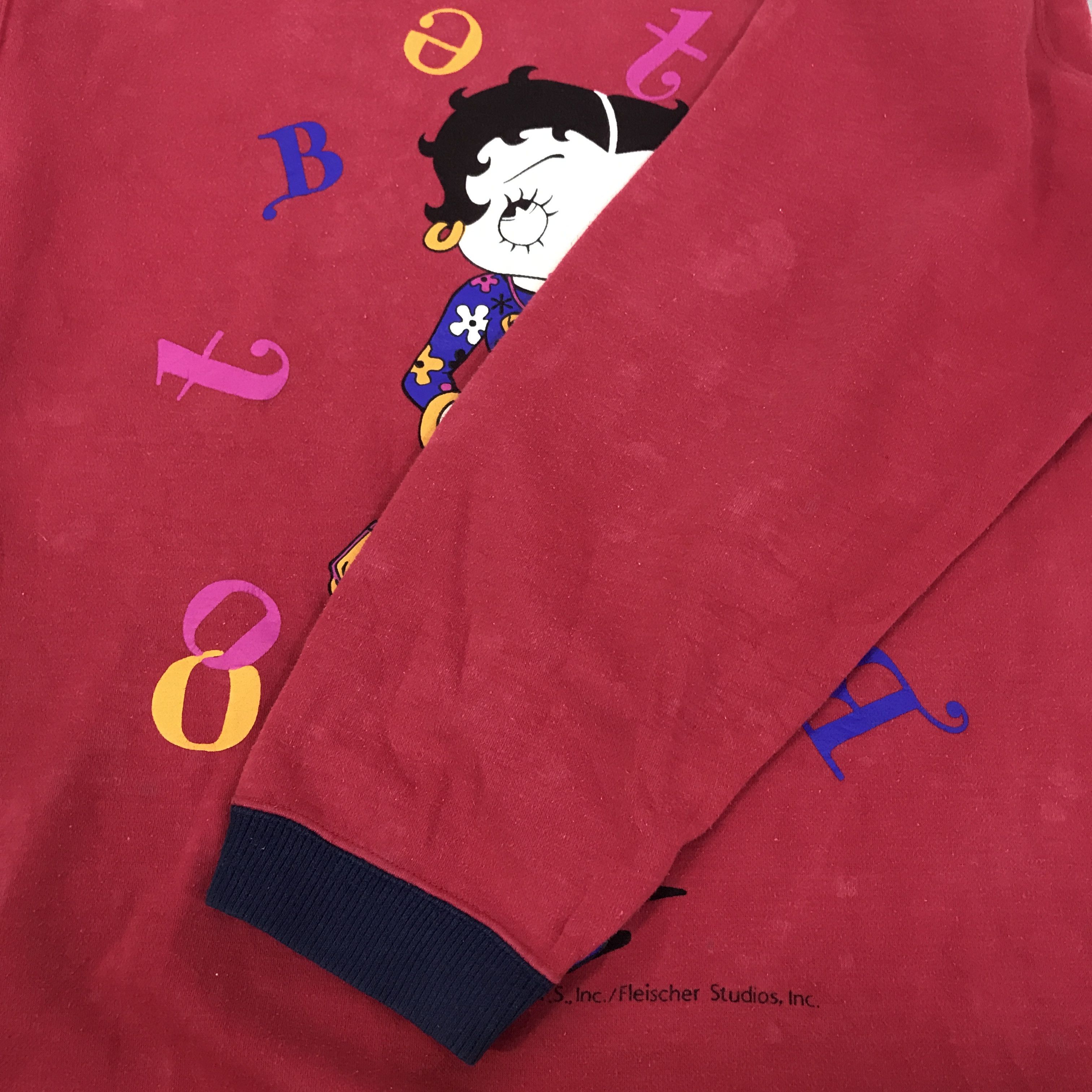 Japanese Brand Vintage Betty Boop Sweatshirts K115B19 Size US L / EU 52-54 / 3 - 8 Thumbnail