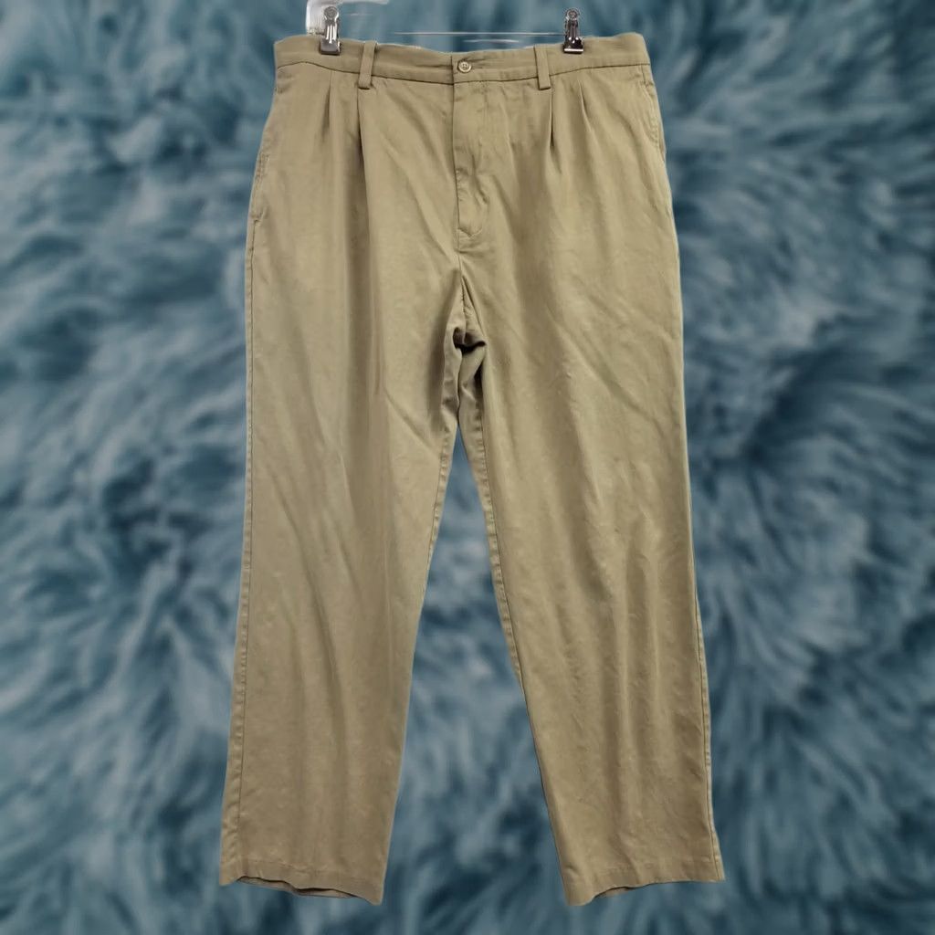 Tommy Bahama Tommy Bahama Pants Flat Front Chino Silk Blend Beige 36x32 Mens Casual Everyday Size US 36 / EU 52 - 1 Thumbnail