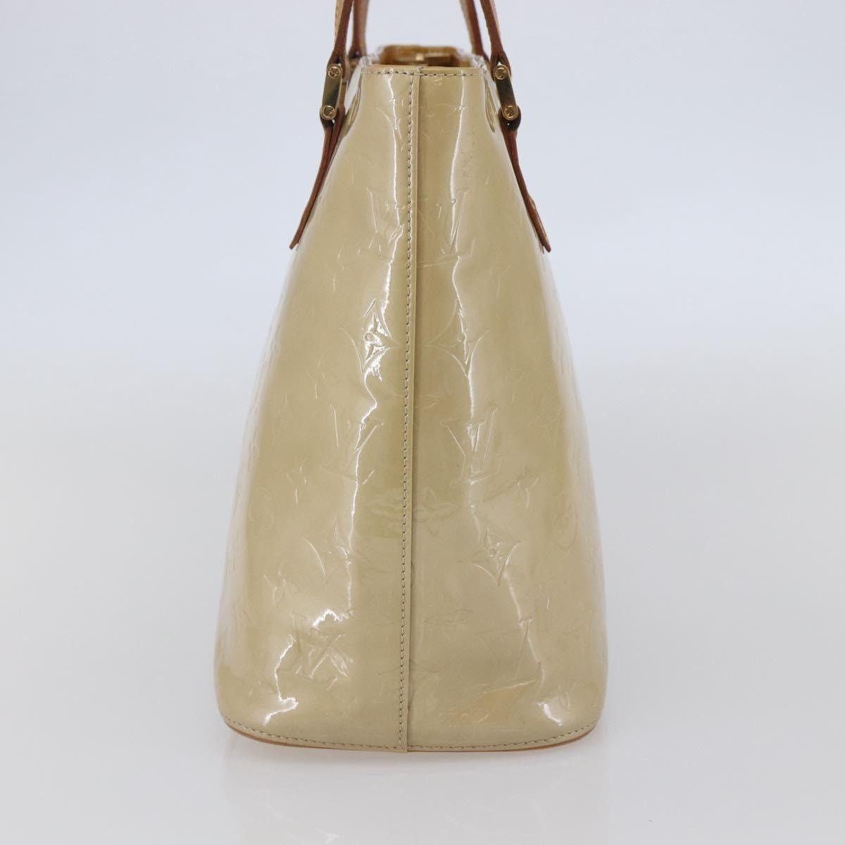 Louis Vuitton LOUIS VUITTON Monogram Vernis Houston Hand Bag Beige M91004 Size ONE SIZE - 5 Thumbnail
