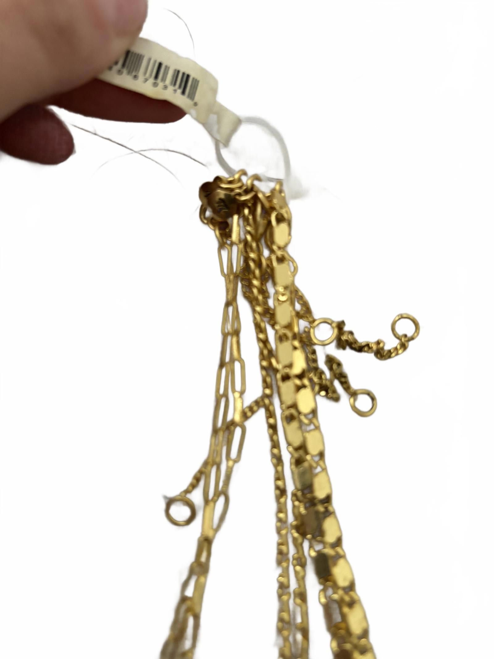Madewell NWT Madewell Chic Layered 3 Gold Chain Necklace Size ONE SIZE - 3 Thumbnail