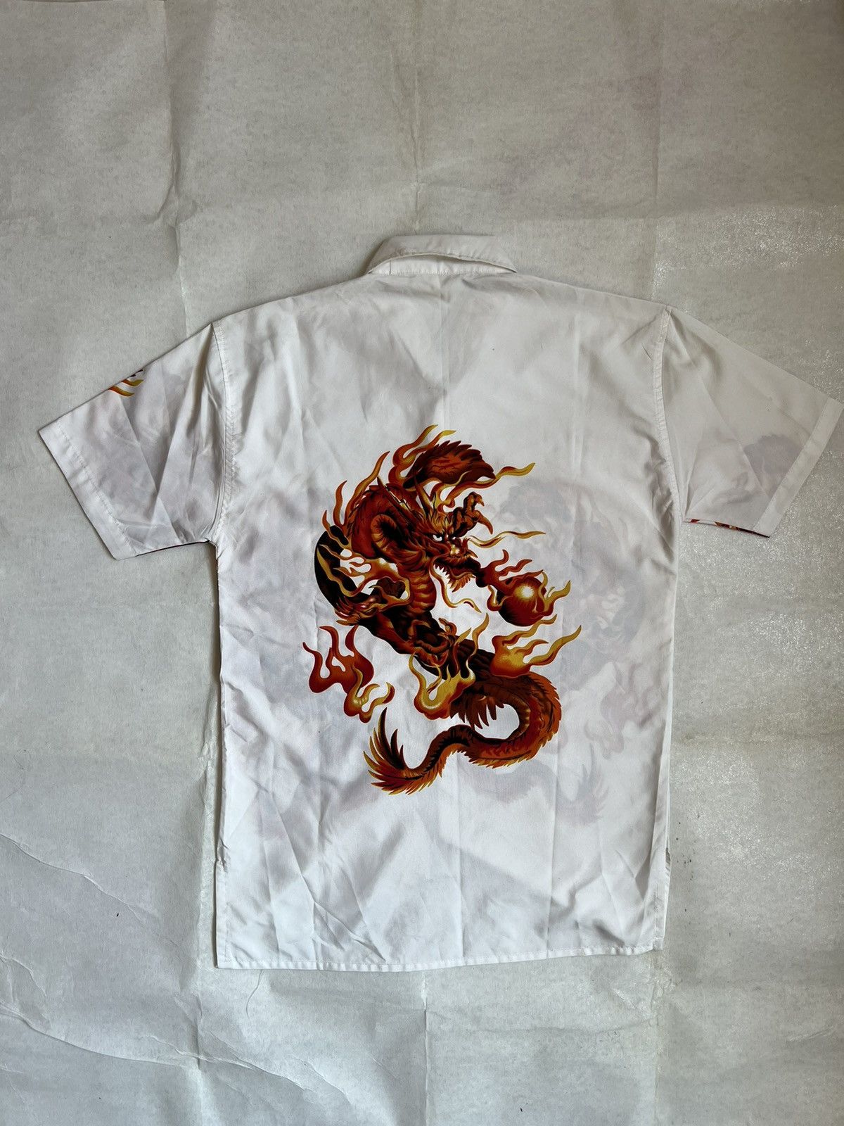 Japanese Brand Japanese Traditional Overprint Dragon Button Up Size US M / EU 48-50 / 2 - 8 Thumbnail
