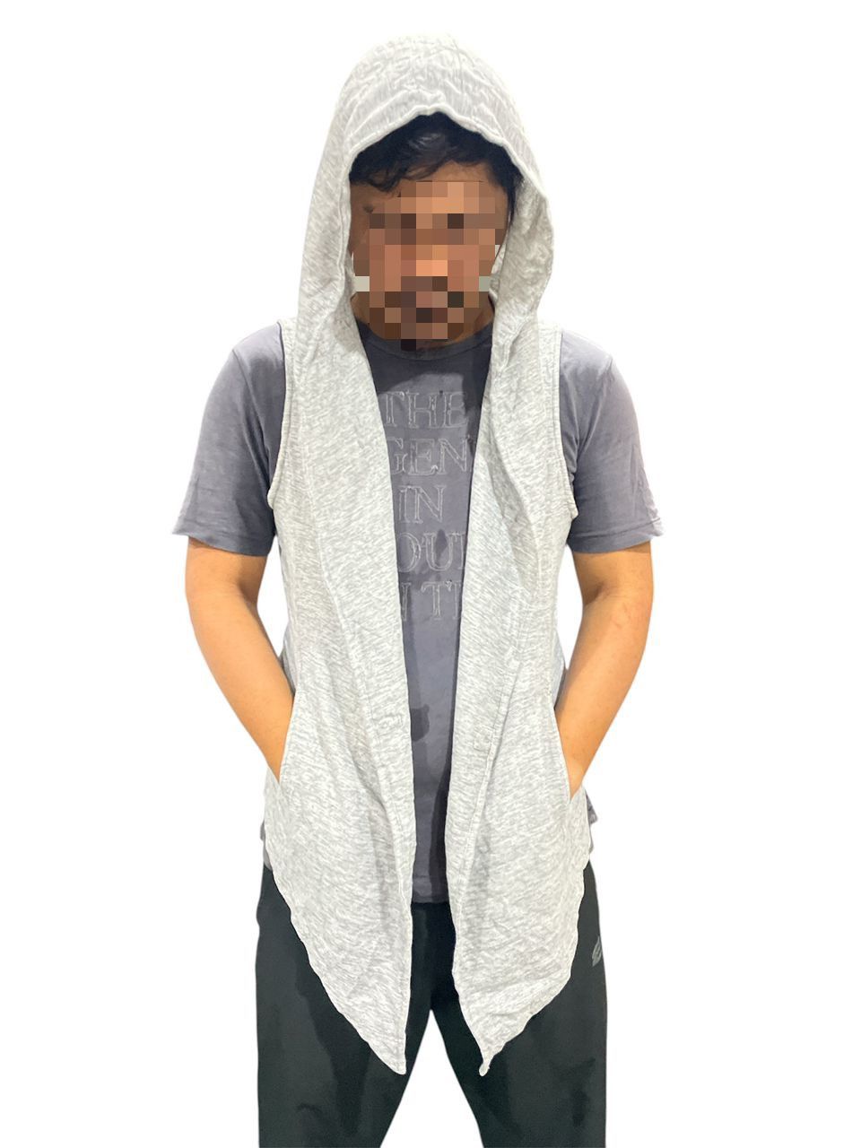 Tornado Mart Tornado Mart Sleeveless Hoodie Knitwear Size US M / EU 48-50 / 2 - 1 Thumbnail