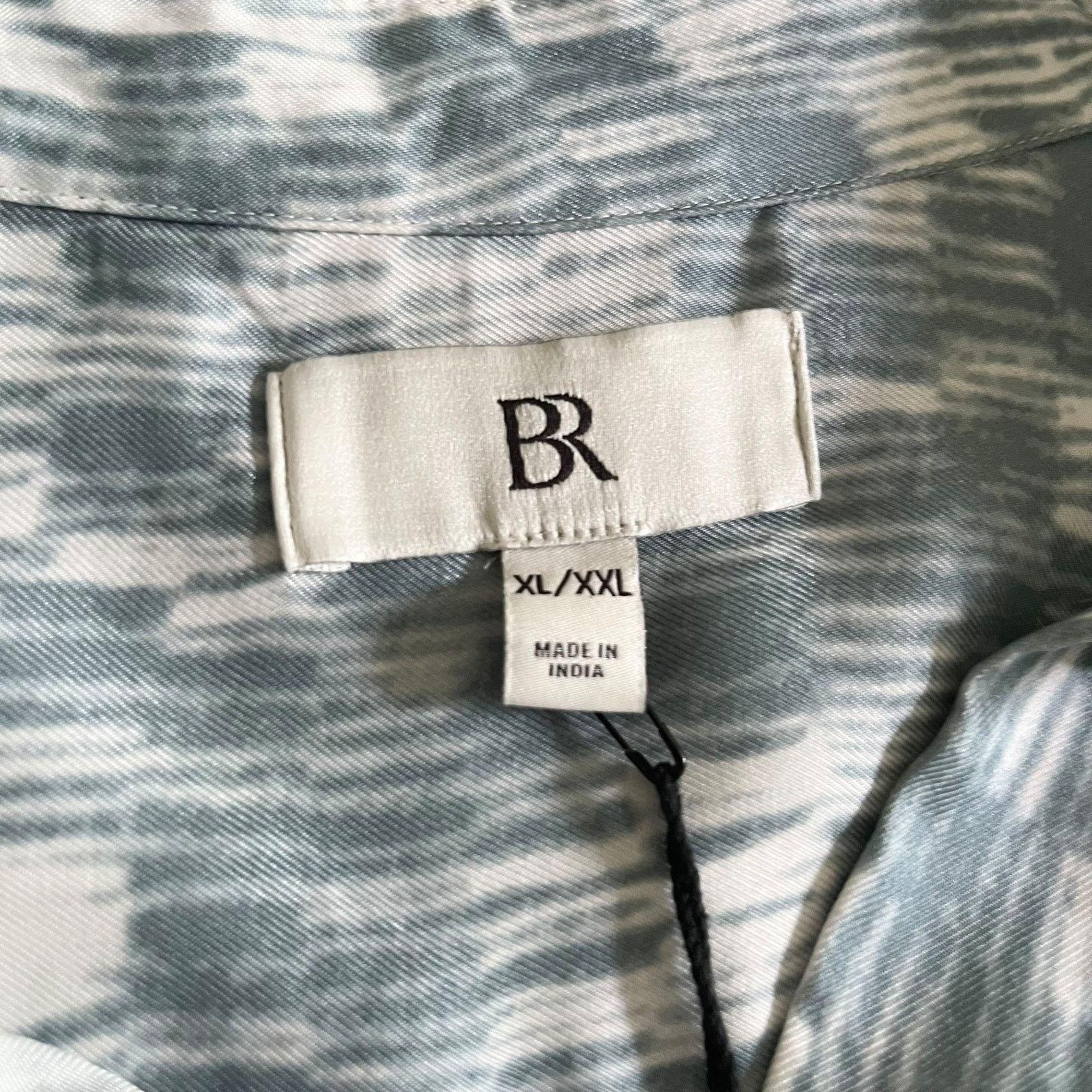 Banana Republic Banana Republic Alani Blue Print Twill Maxi Shirt Dress Size XL / US 12-14 / IT 48-50 - 3 Thumbnail
