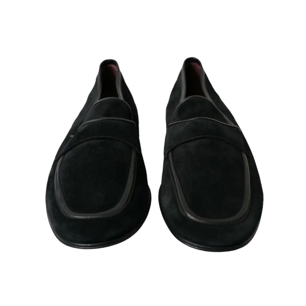 Dolce & Gabbana o1y0125 Velvet Loafers in Black Size US 6 / EU 39 - 4 Thumbnail