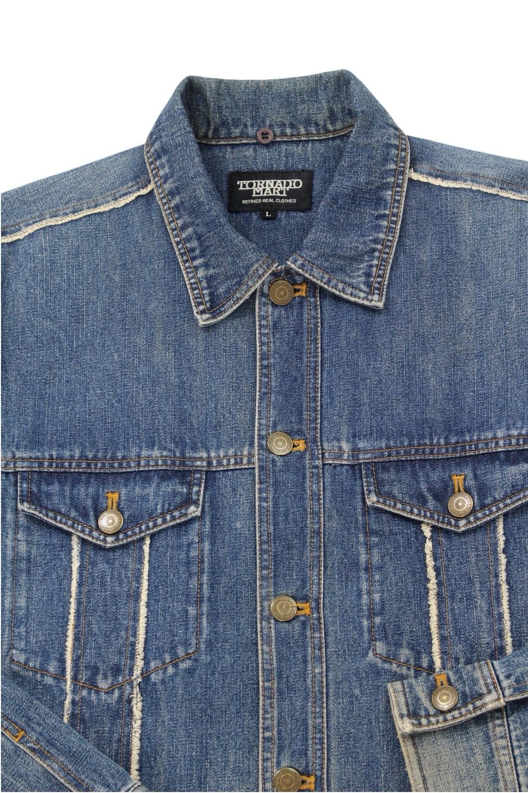 Tornado Mart SS2003 TORNADO MART BOXY DENIM JACKET Size US L / EU 52-54 / 3 - 6 Thumbnail