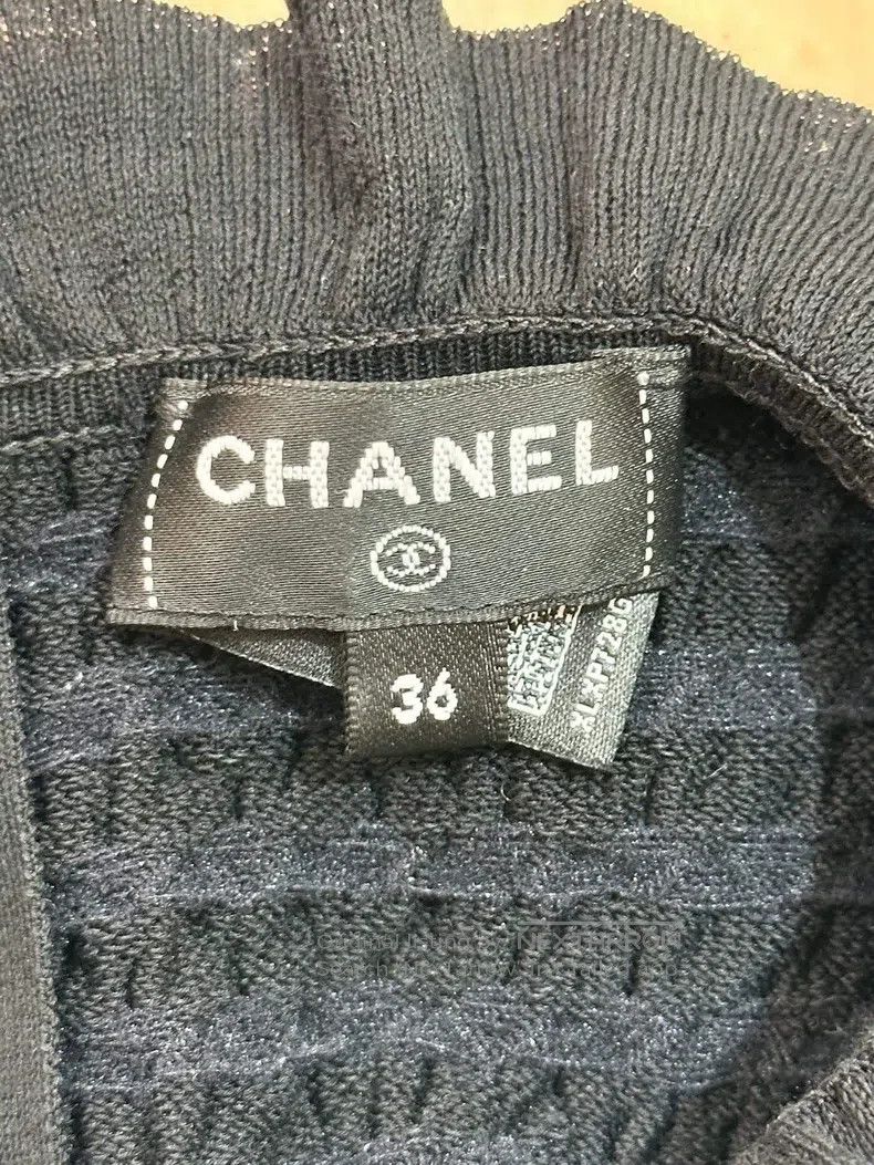 Chanel Chanel 24A high-end handicraft workshop black lace ruffle Size XS / US 0-2 / IT 36-38 - 4 Thumbnail
