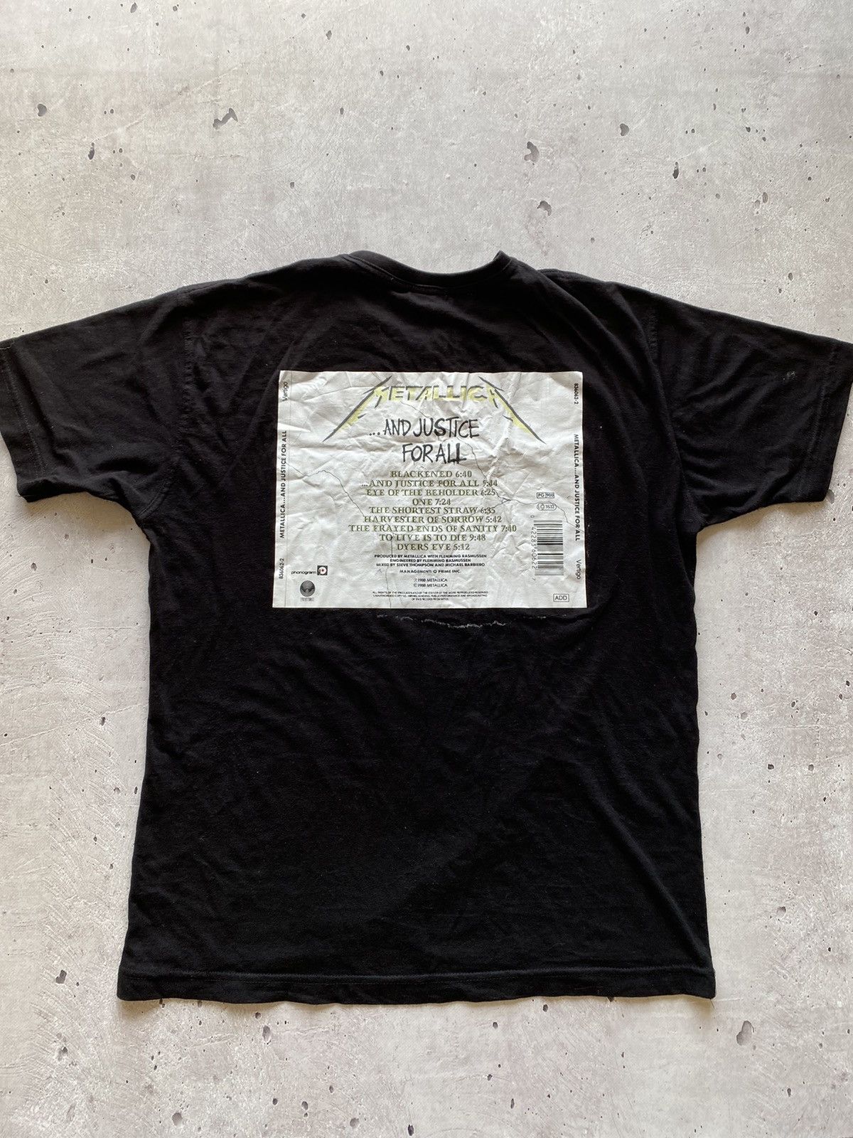 Band Tees Vintage 90s Metallica And Justice for All Tour Y2K Rare Hype Size US M / EU 48-50 / 2 - 3 Thumbnail