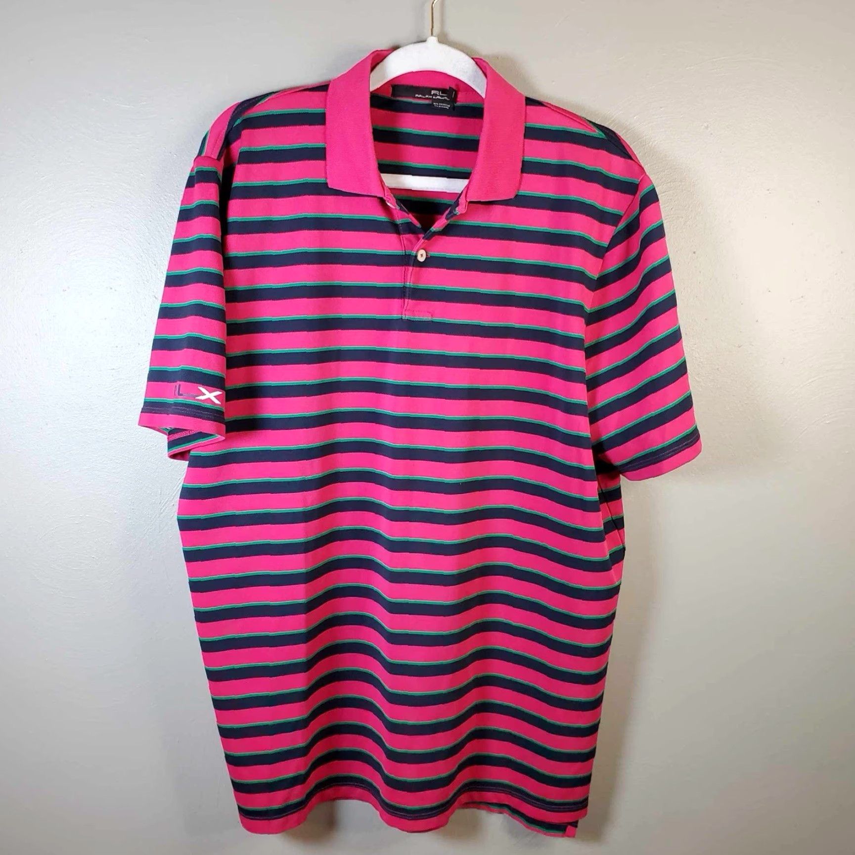 Ralph Lauren VINTAGE RLX Ralph Lauren Golf Polo Shirt Mens Large Stretch Black Label L Size US L / EU 52-54 / 3 - 3 Thumbnail