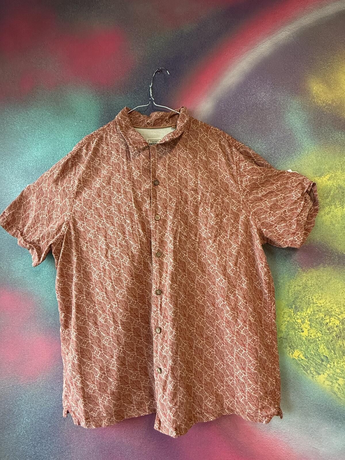 Other FatFace Dempsey Red Leaf Print Shirt – Short Sleeve shirt Size US XL / EU 56 / 4 - 1 Thumbnail