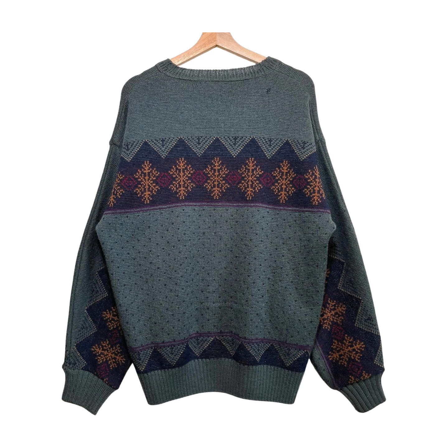 Pendleton × Vintage Vintage 90s Pendleton Wool Knitted Sweater L Geometric Size US L / EU 52-54 / 3 - 3 Thumbnail