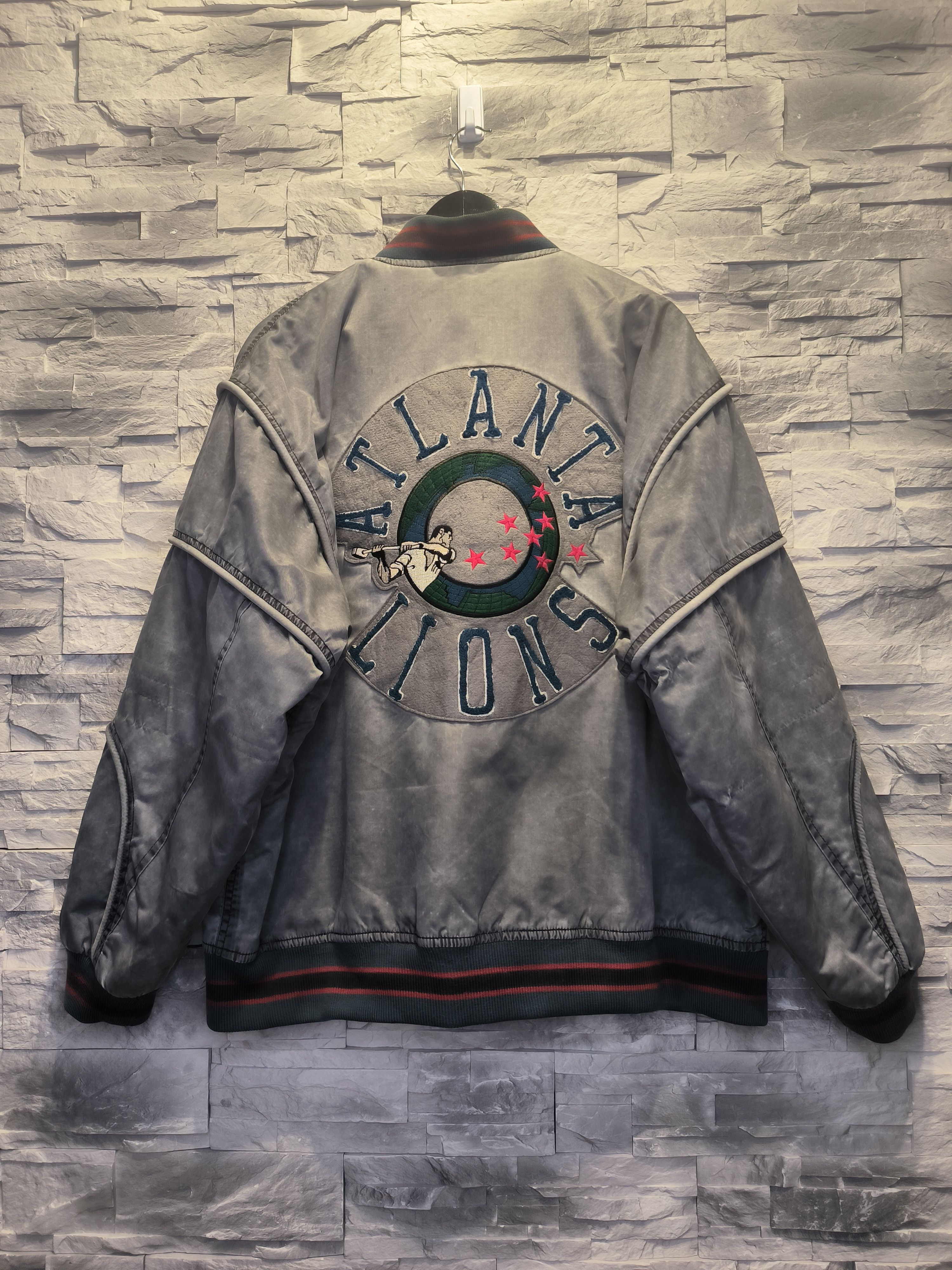 Vintage Vintage Bomber Varsity Jacket Atlanta Lions Efro Sportswear Size US XL / EU 56 / 4 - 1 Thumbnail