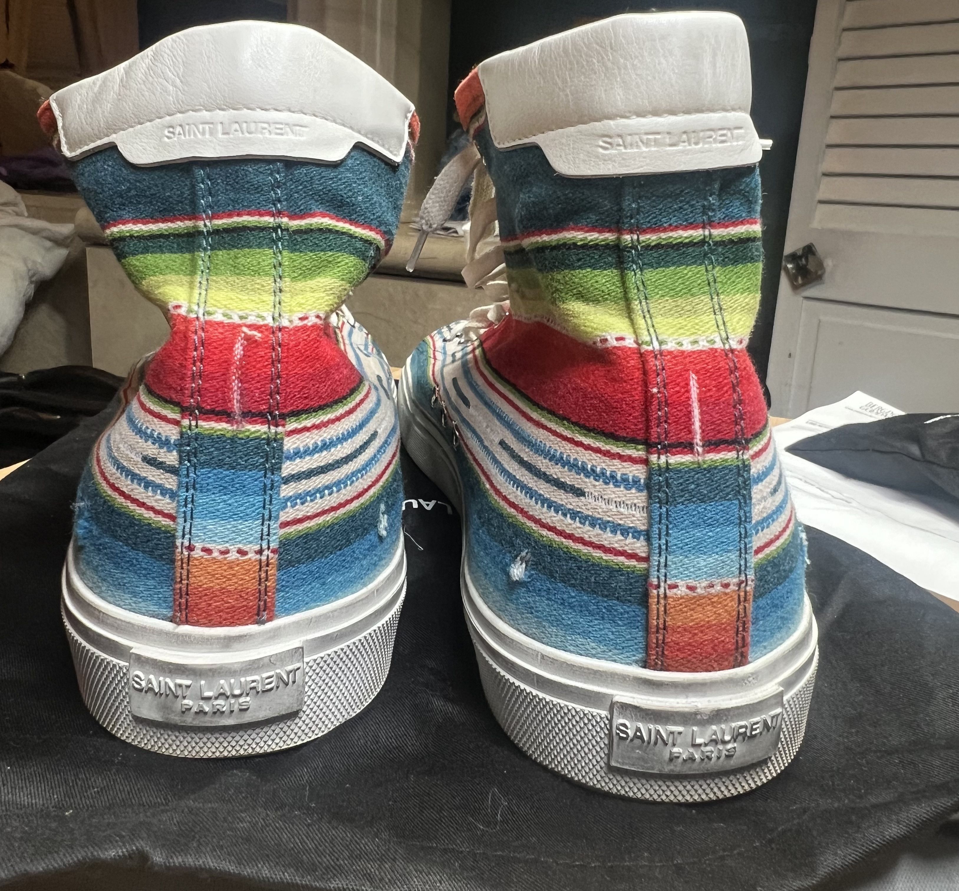Saint Laurent Paris SAINT LAURENT BEDFORD HIGH TOP SNEAKERS Size US 14 / EU 47 - 3 Thumbnail