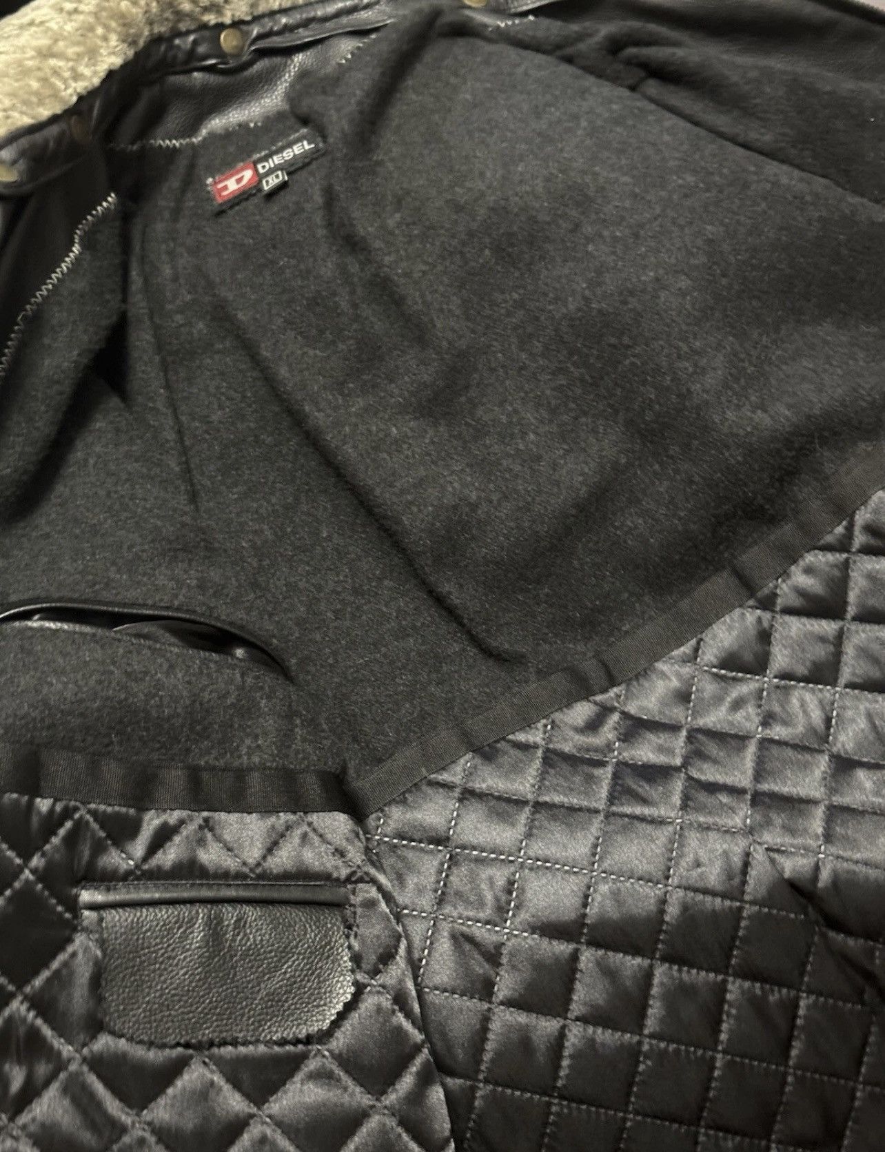 Diesel Diesel black leather jacket Size US XL / EU 56 / 4 - 8 Thumbnail