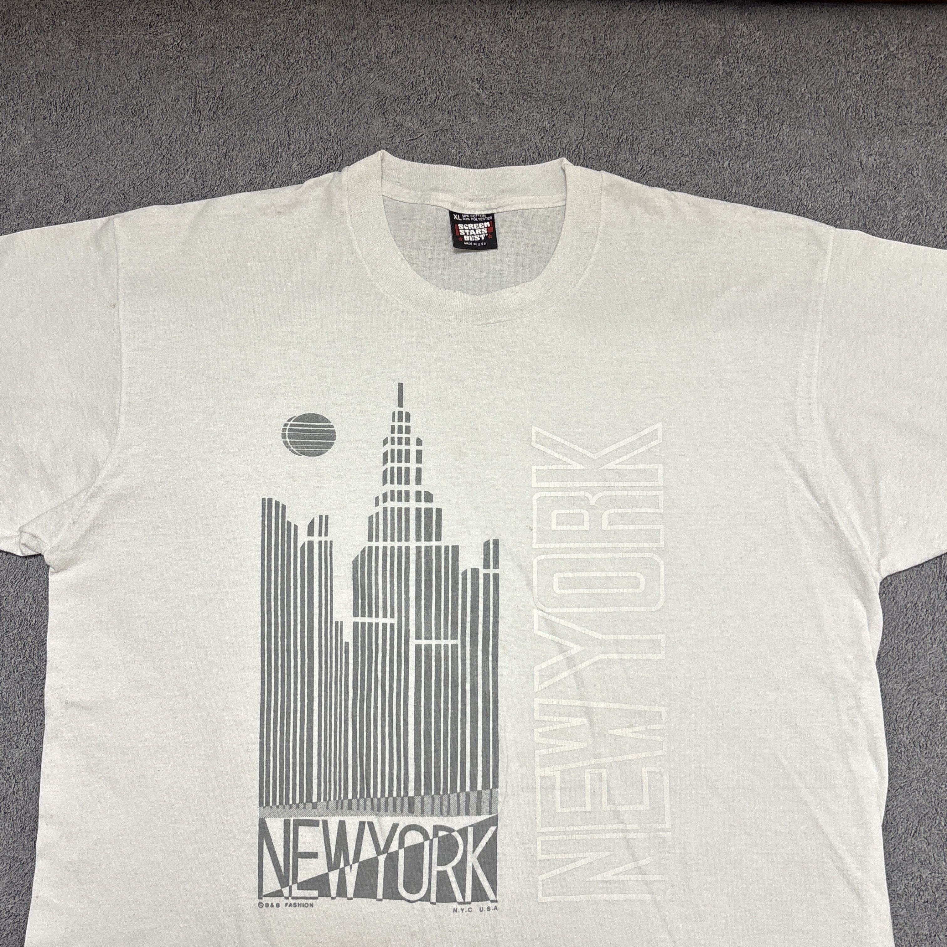 Vintage Vintage New York City Shirt NYC 90s Single Stitch Art Tee Size US XL / EU 56 / 4 - 2 Thumbnail