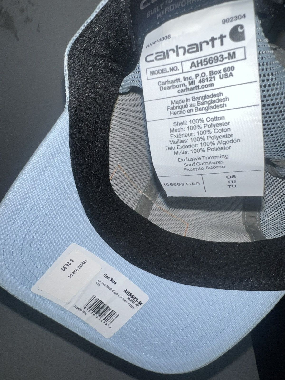 Carhartt Carhartt Canvas Mesh-Backdoor Outdoors Patch Cap Size ONE SIZE - 3 Thumbnail