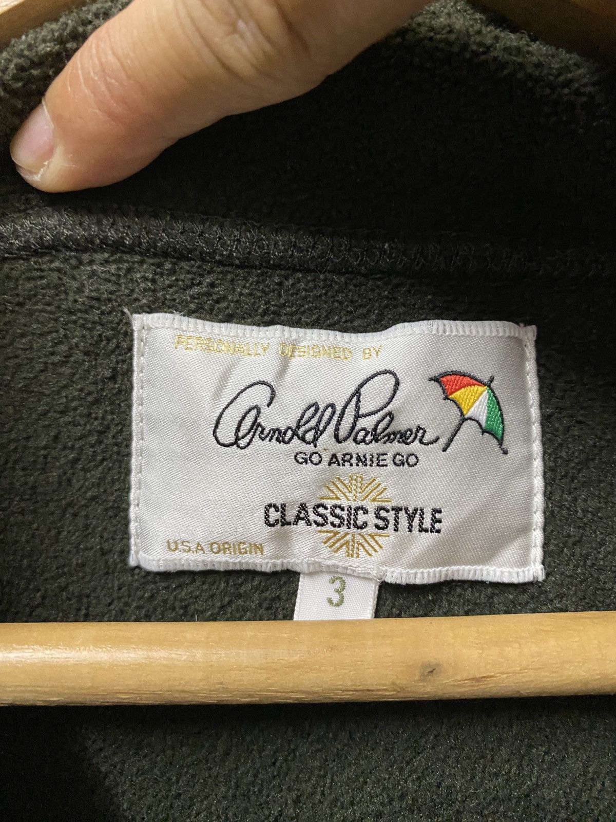 Arnold Palmer Fleece Sweatshirt Snap Button
