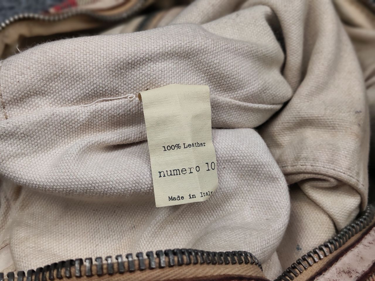 numero 10 Numero 10 Design Monzeglio tartan travel Canvas Leather Bag Size ONE SIZE - 25 Thumbnail