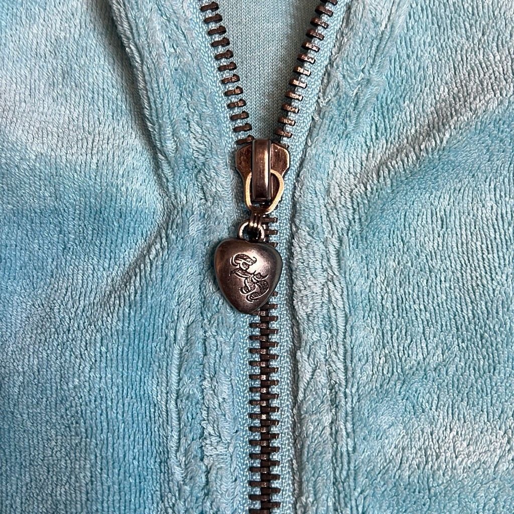 Other Twisted Heart Terry Cloth Blue Fitted Hoodie Size S / US 4 / IT 40 - 4 Thumbnail
