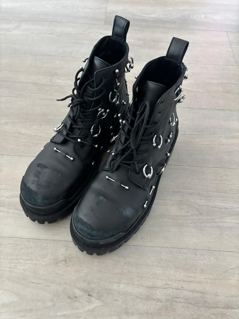 Balenciaga Leather Strike Piercing Boots Size US 9 / EU 42 - 4 Thumbnail