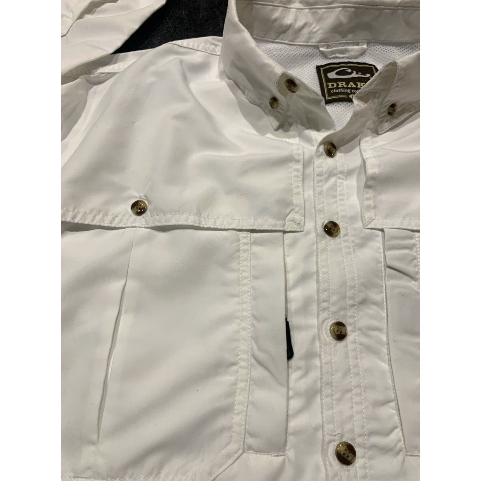 Vintage Drake Waterfowl Mississippi State Bulldogs Men's Large White Button Down Shirt Size US L / EU 52-54 / 3 - 4 Thumbnail