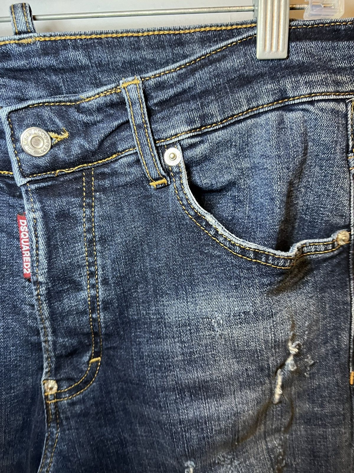 Dsquared2 Dsquared2 Icon Forever distressed slim blue jeans Size US 30 / EU 46 - 12 Thumbnail